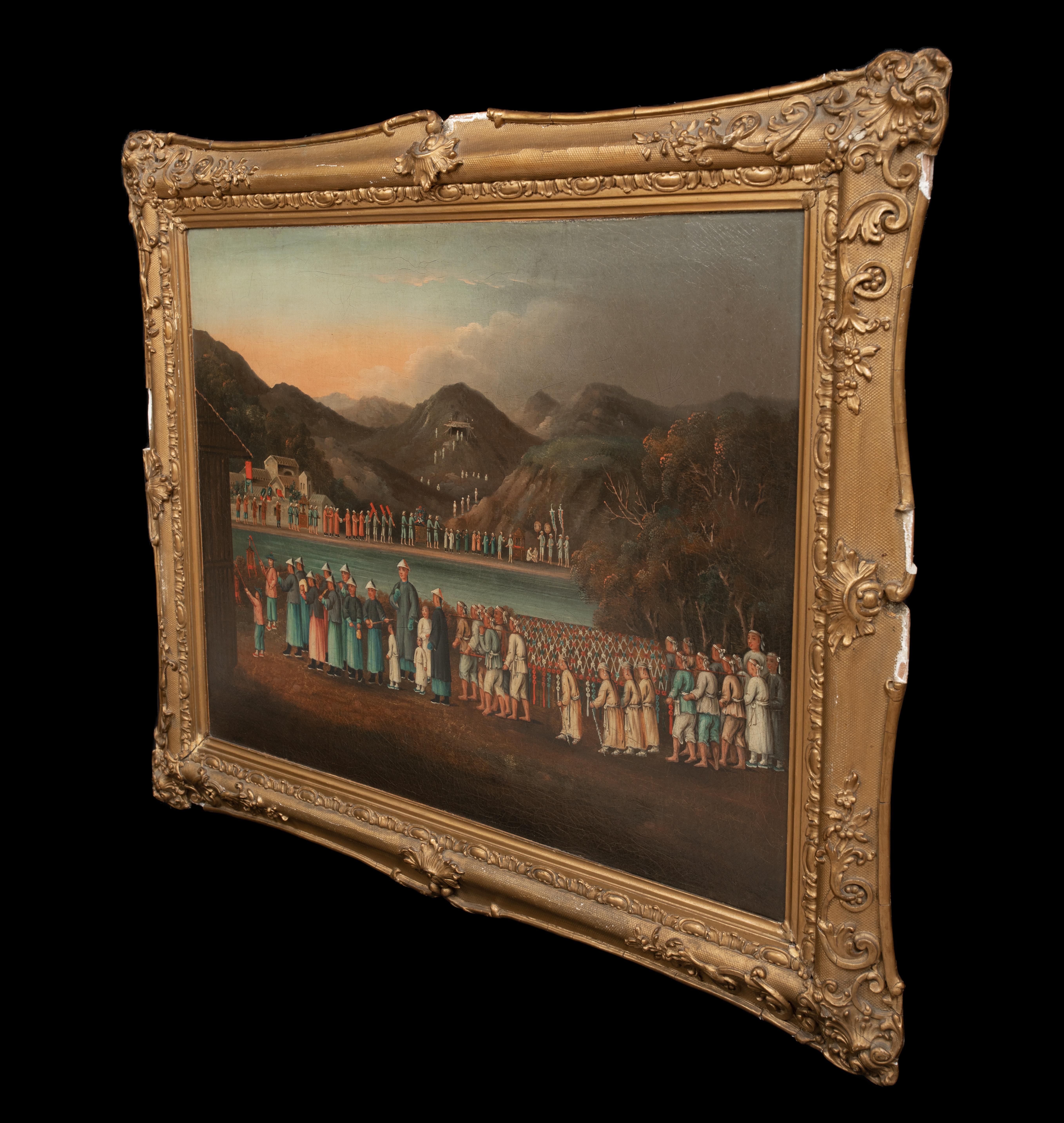 El cortejo fúnebre, hacia 1820   Escuela china 5