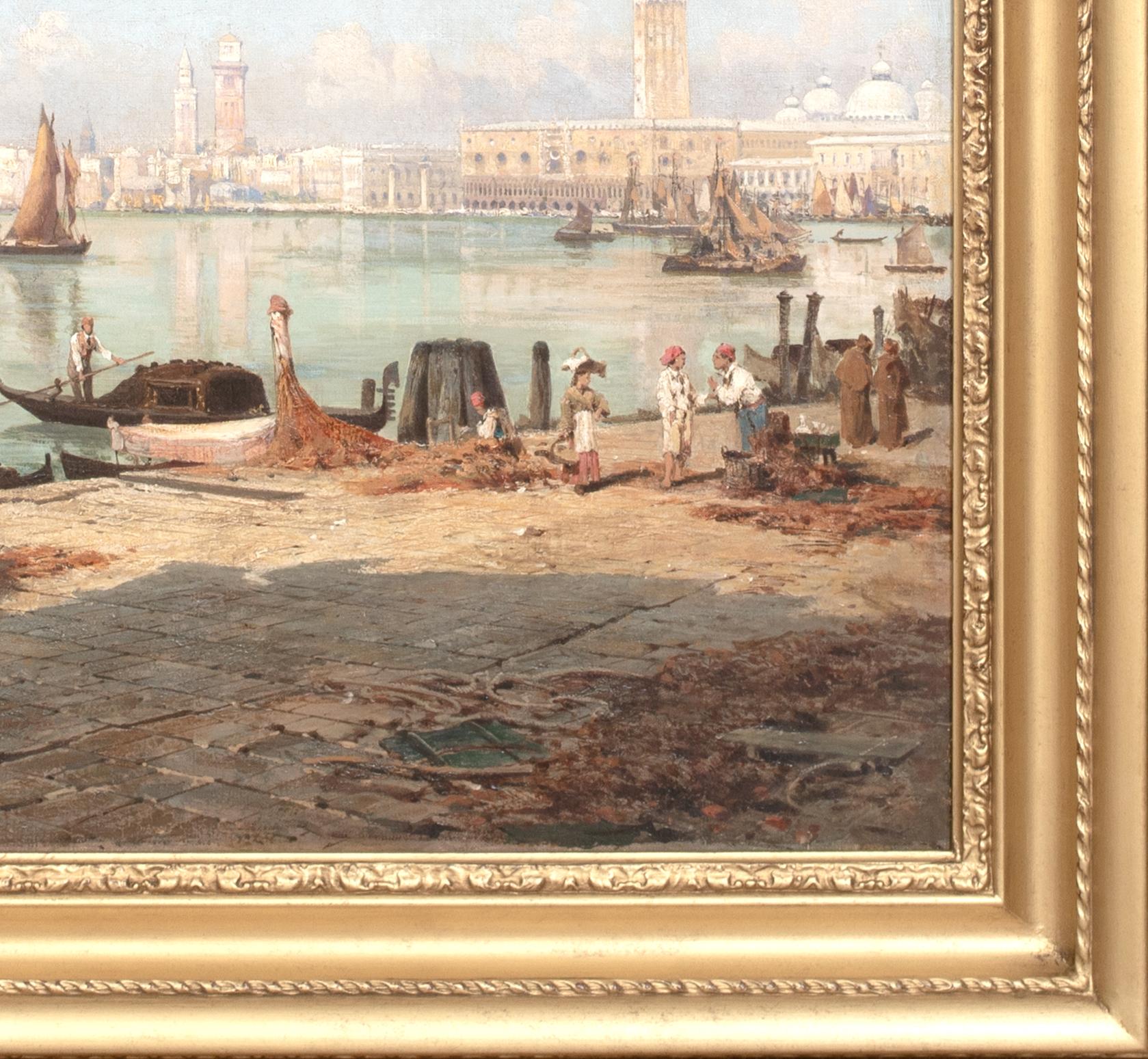 Die Giudecca, Venedig, 19. Jahrhundert, Italien

CHRISTIAN JOHANNES WILBERG (1839-1892)

Große Ansicht der Giudecca, Venedig, 19. Jahrhundert, Öl auf Leinwand von Christian Wilberg. Ausgezeichnete Qualität und Zustand weite Aussicht über die Lagune