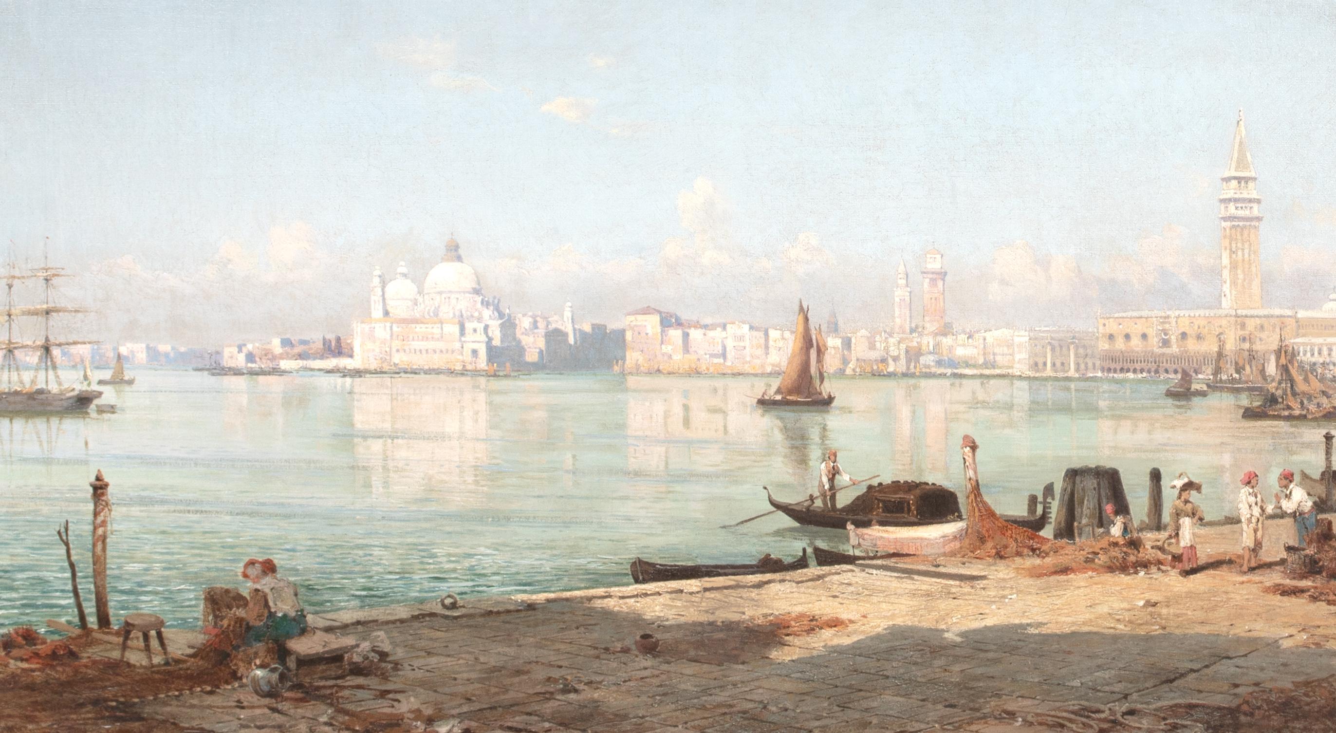 Die Giudecca, Venedig, 19. Jahrhundert, Italien  CHRISTIAN JOHANNES WILBERG (1839-1892) im Angebot 3