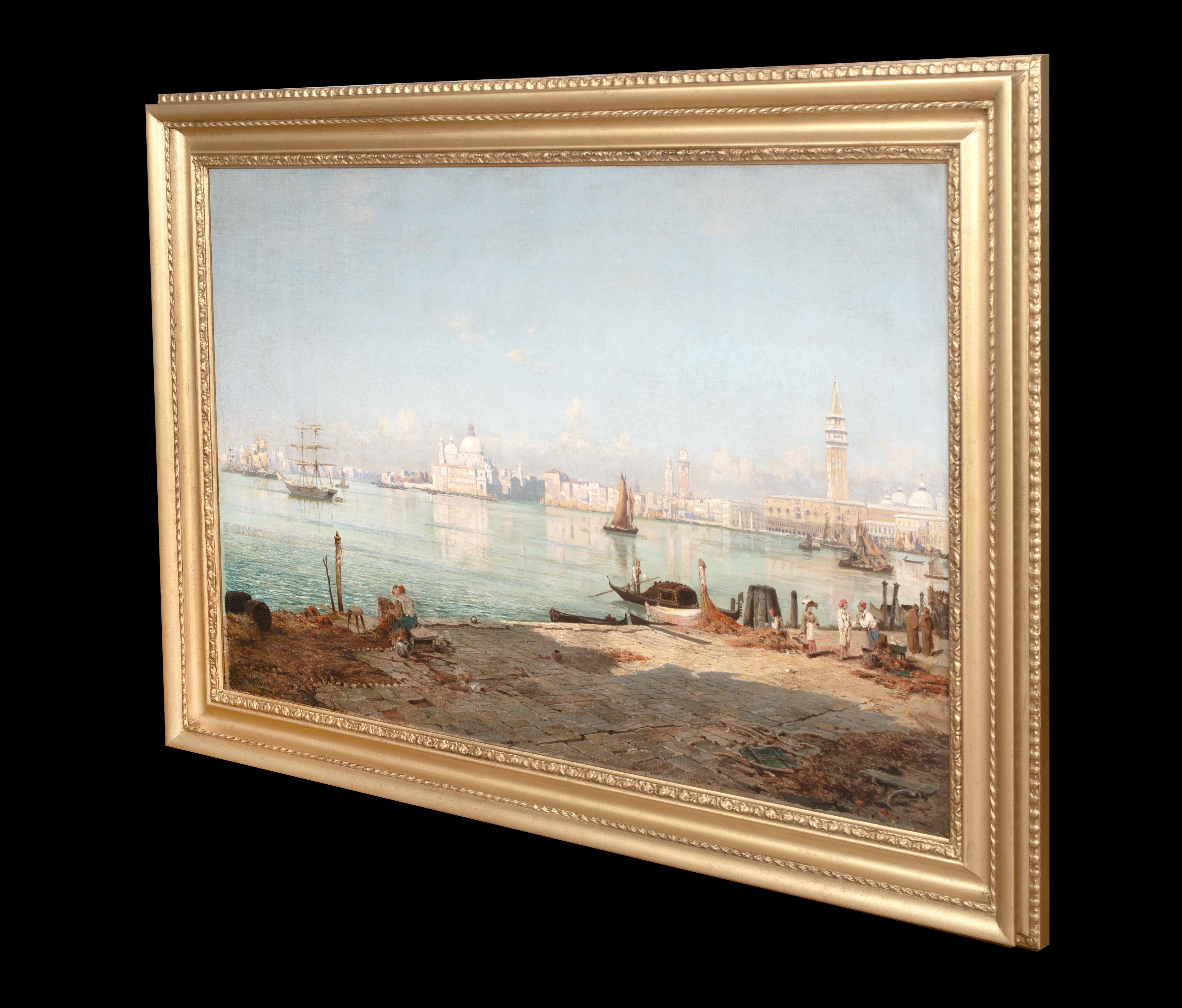 Die Giudecca, Venedig, 19. Jahrhundert, Italien  CHRISTIAN JOHANNES WILBERG (1839-1892) im Angebot 4