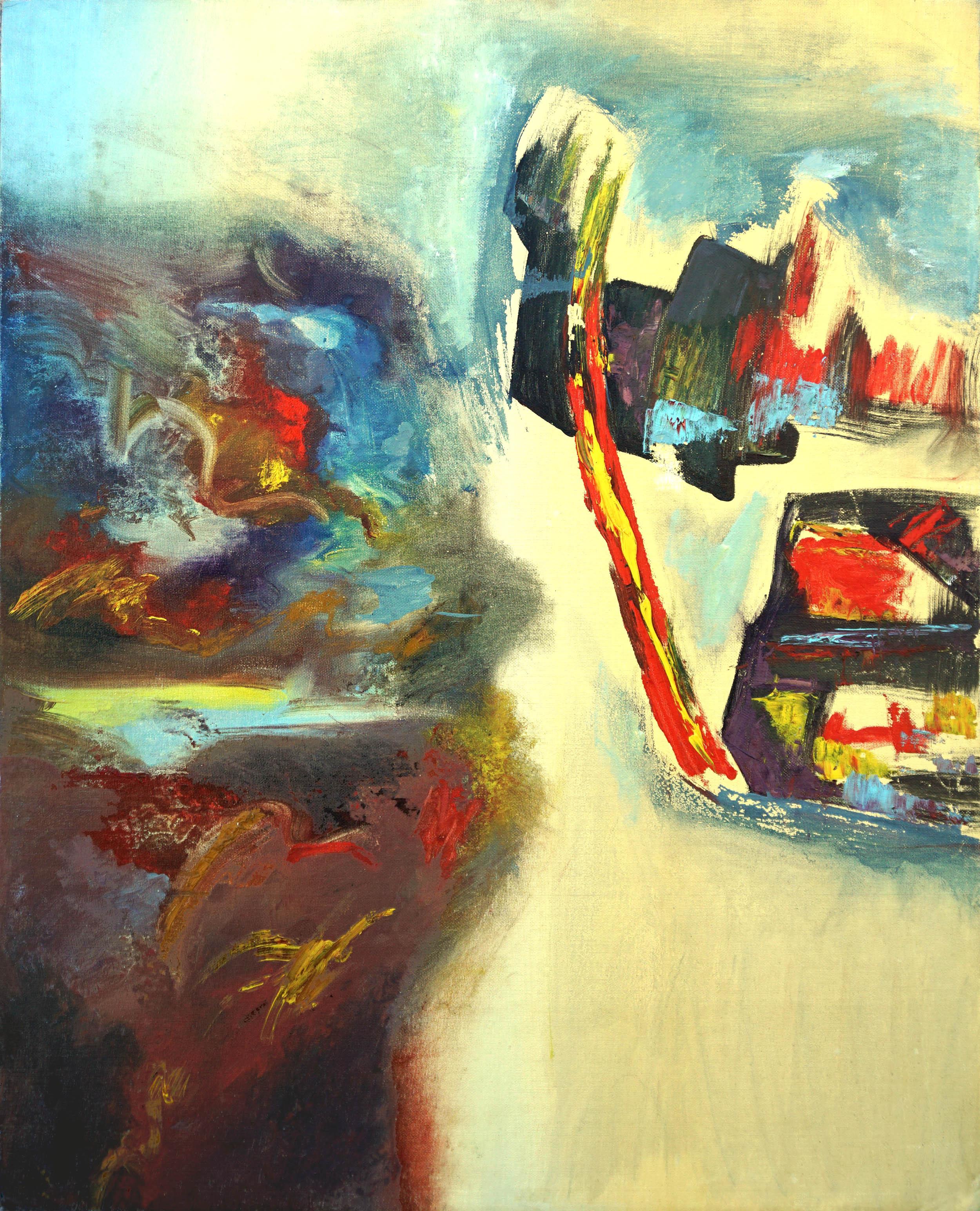  Abstract Expressionist Golden Gate Bridge and Coastal Highway