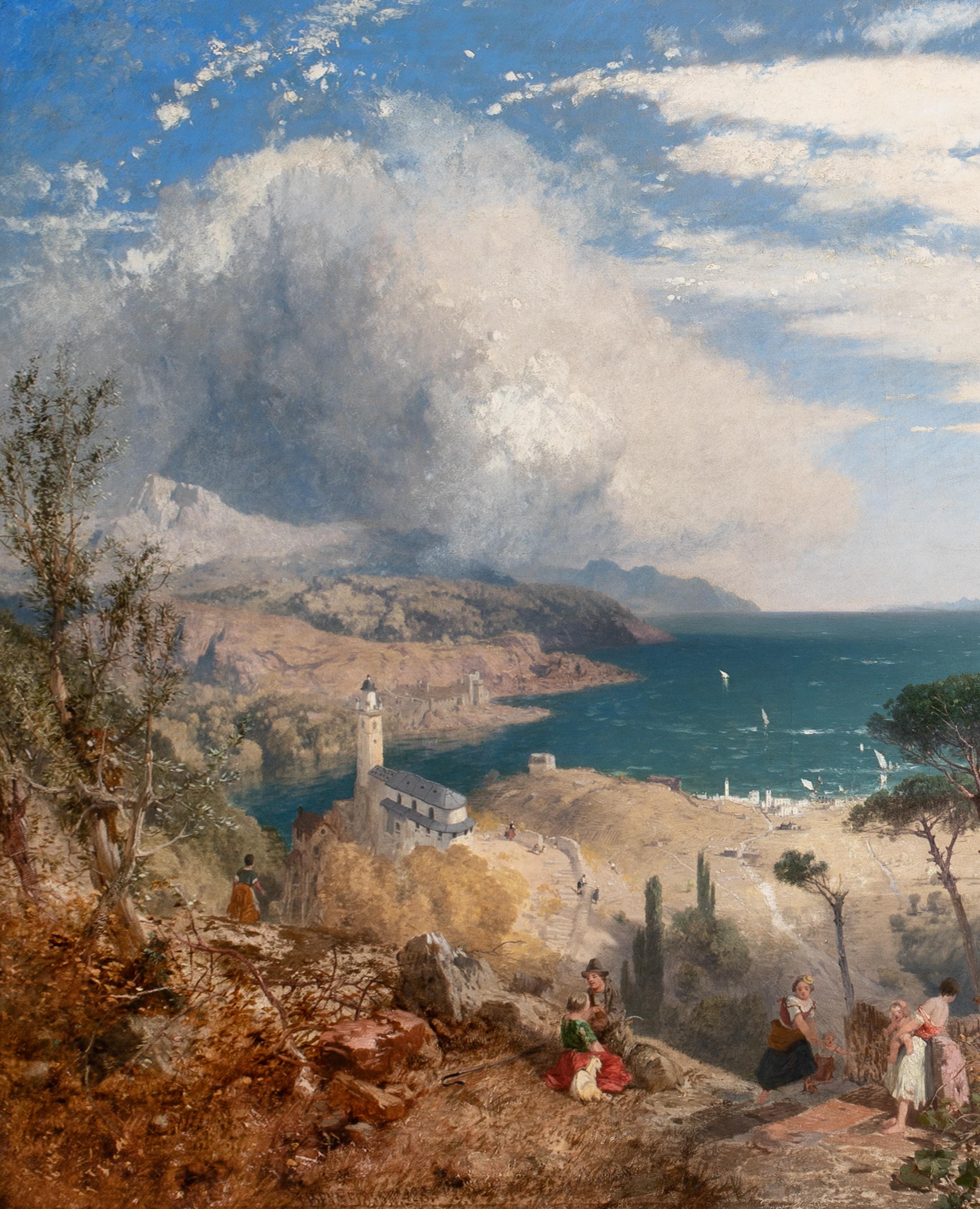 The Gulf Of Spezia, 19th Century  by James Baker Pyne (1800-1870) For Sale 6