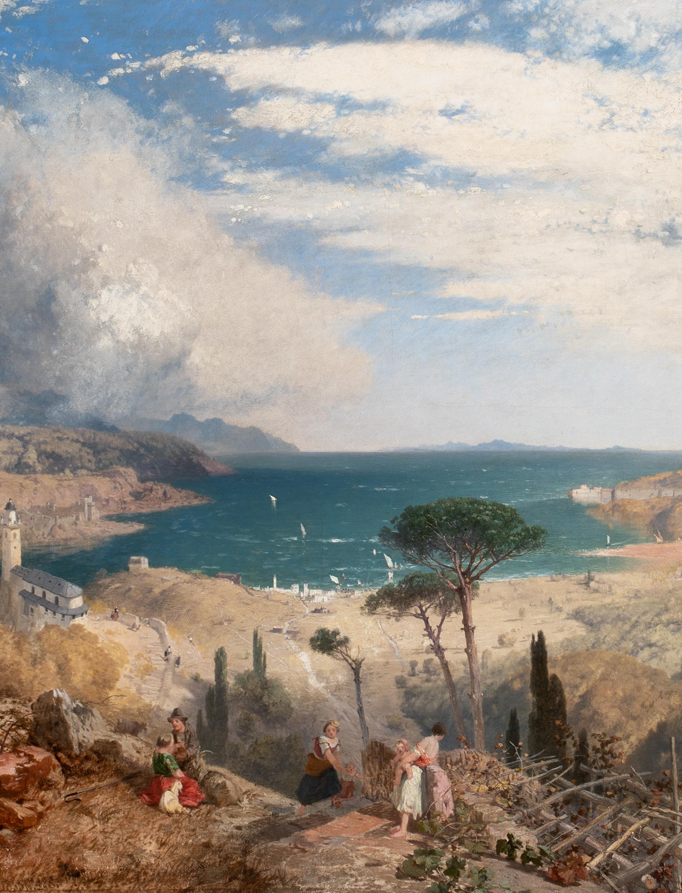 The Gulf Of Spezia, 19th Century  by James Baker Pyne (1800-1870) For Sale 3