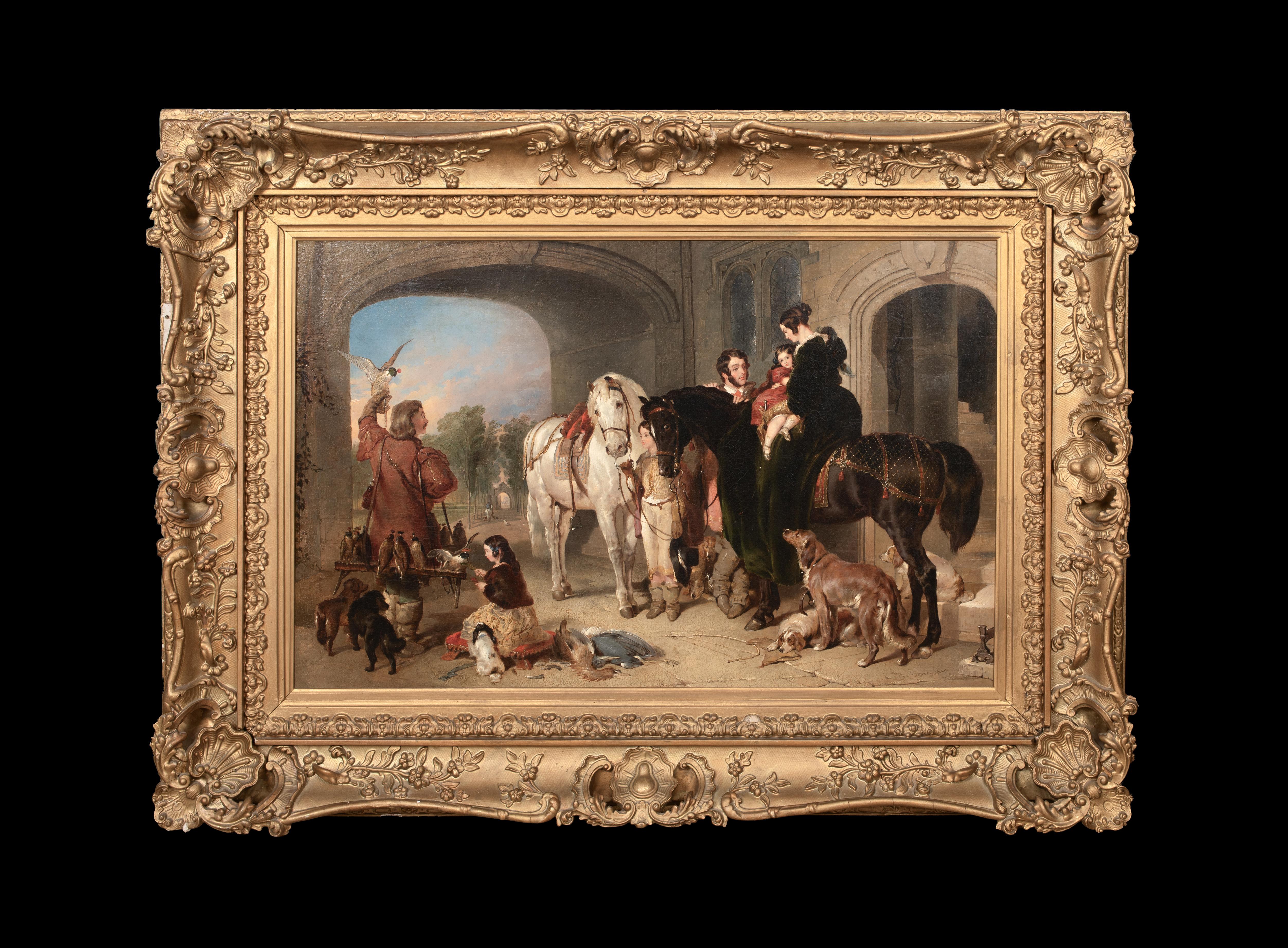 La fiesta de Hawking, fechada en 1840  de John Frederick PASMORE (1820-1881) - Painting de Unknown