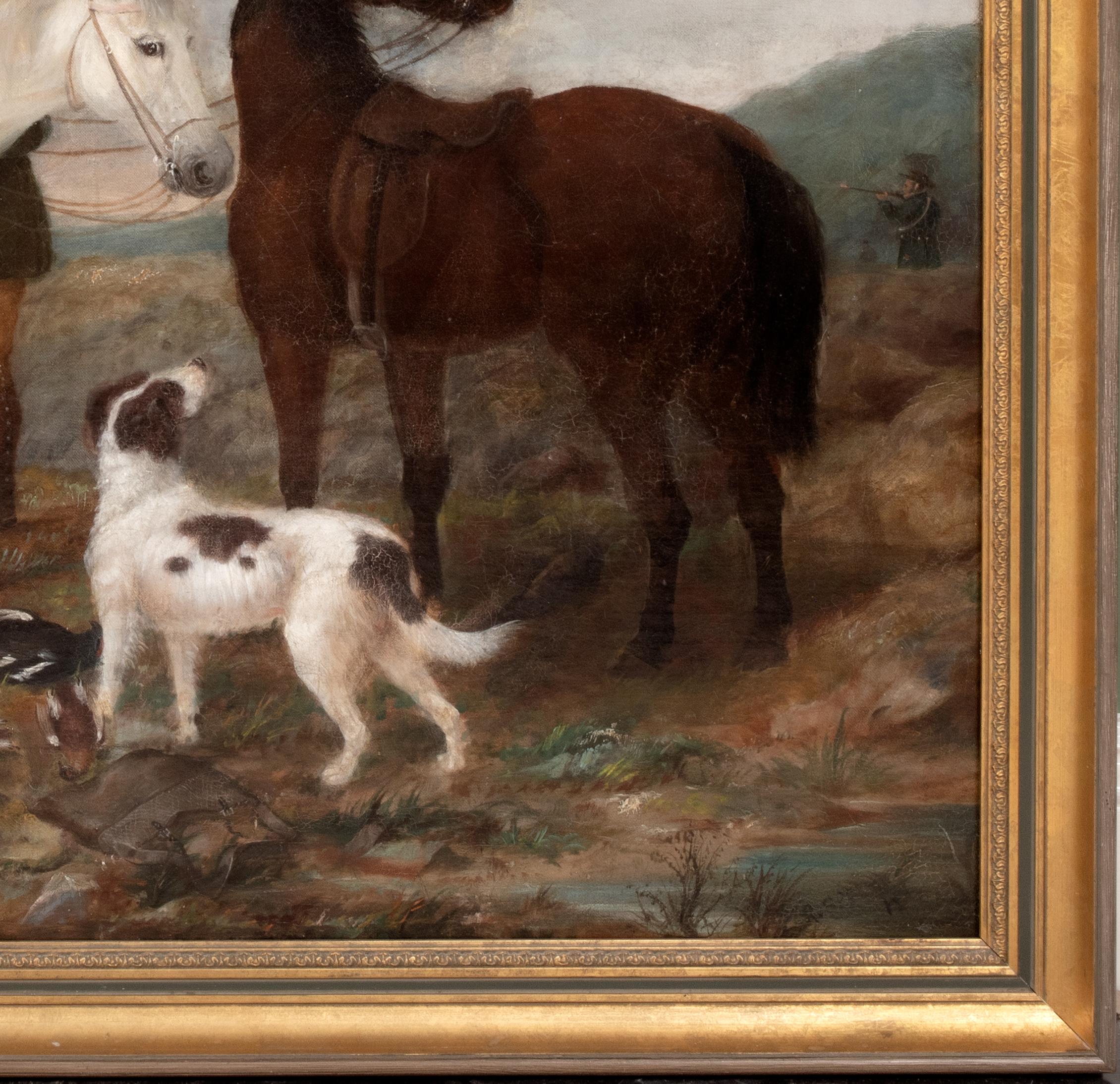Die Jagdparty, schottische Moors, 19. Jahrhundert   ROBERT CLEMINSON (1844-1902) von ROBERT im Angebot 1