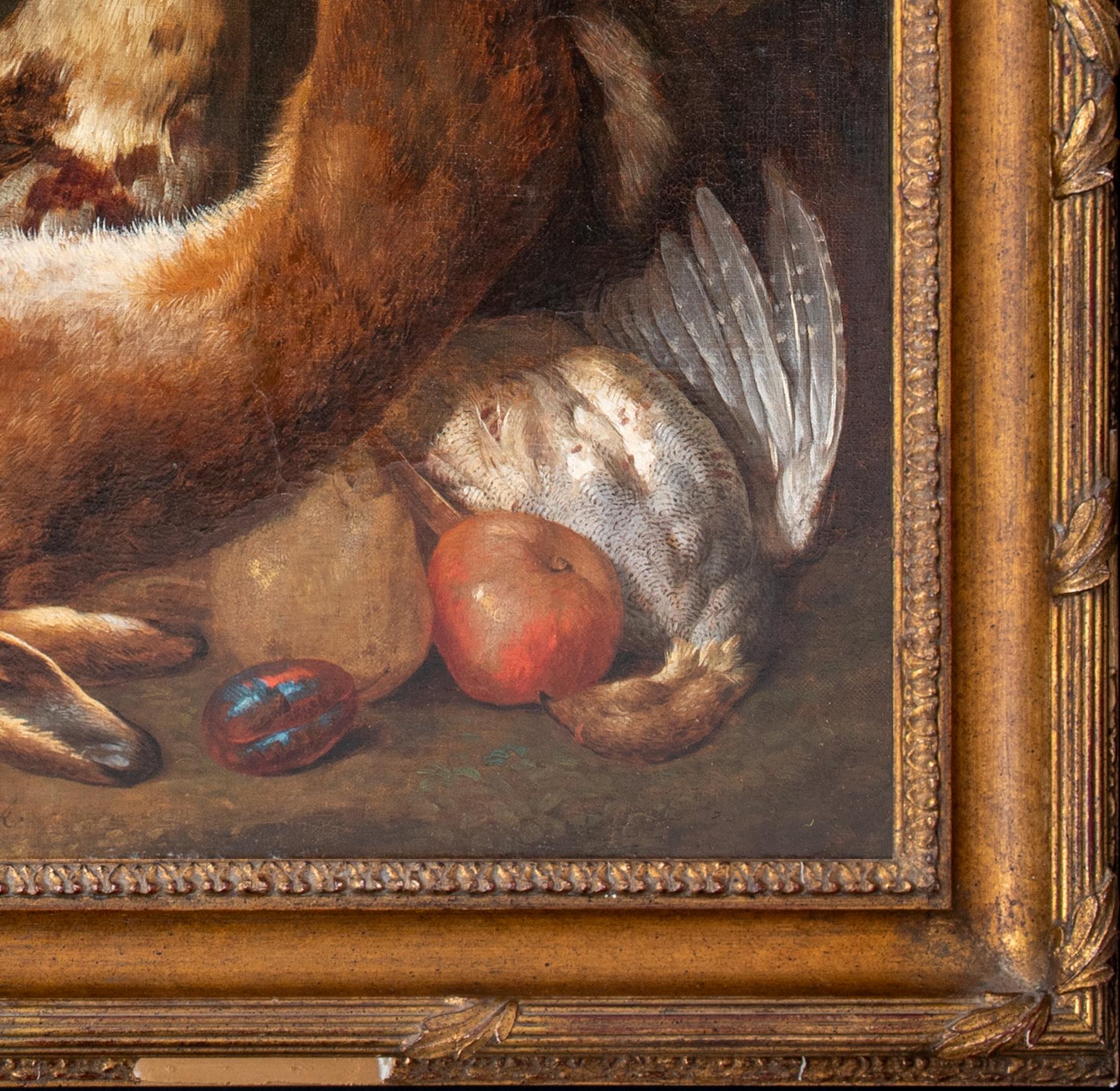Il ritorno dei cacciatori, natura morta di selvaggina, 18° secolo  da Gerard Rysbraeck 1