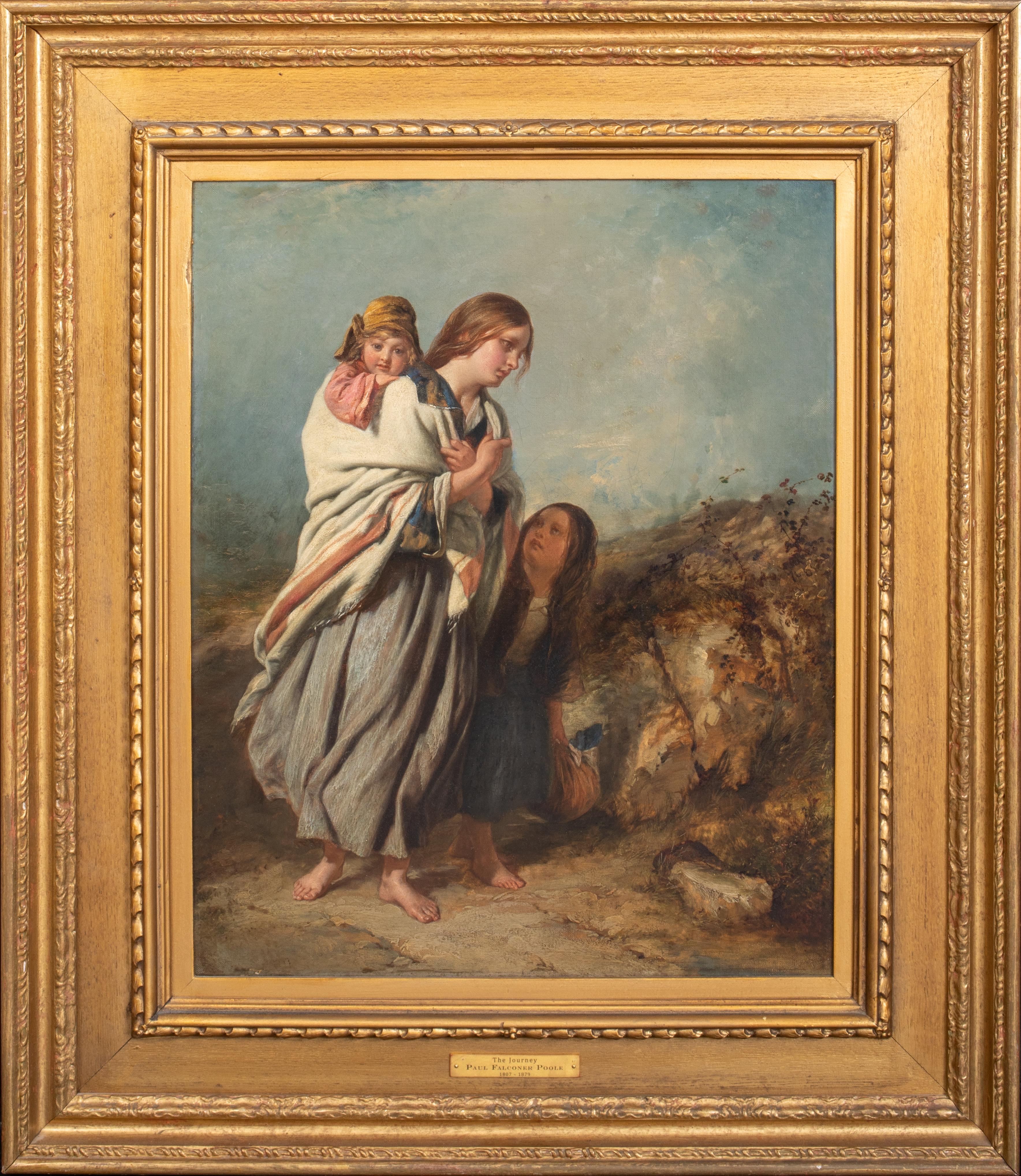 Portrait Painting Unknown - The Journey 19ème siècle Paul Falconer Poole (1807-1889)