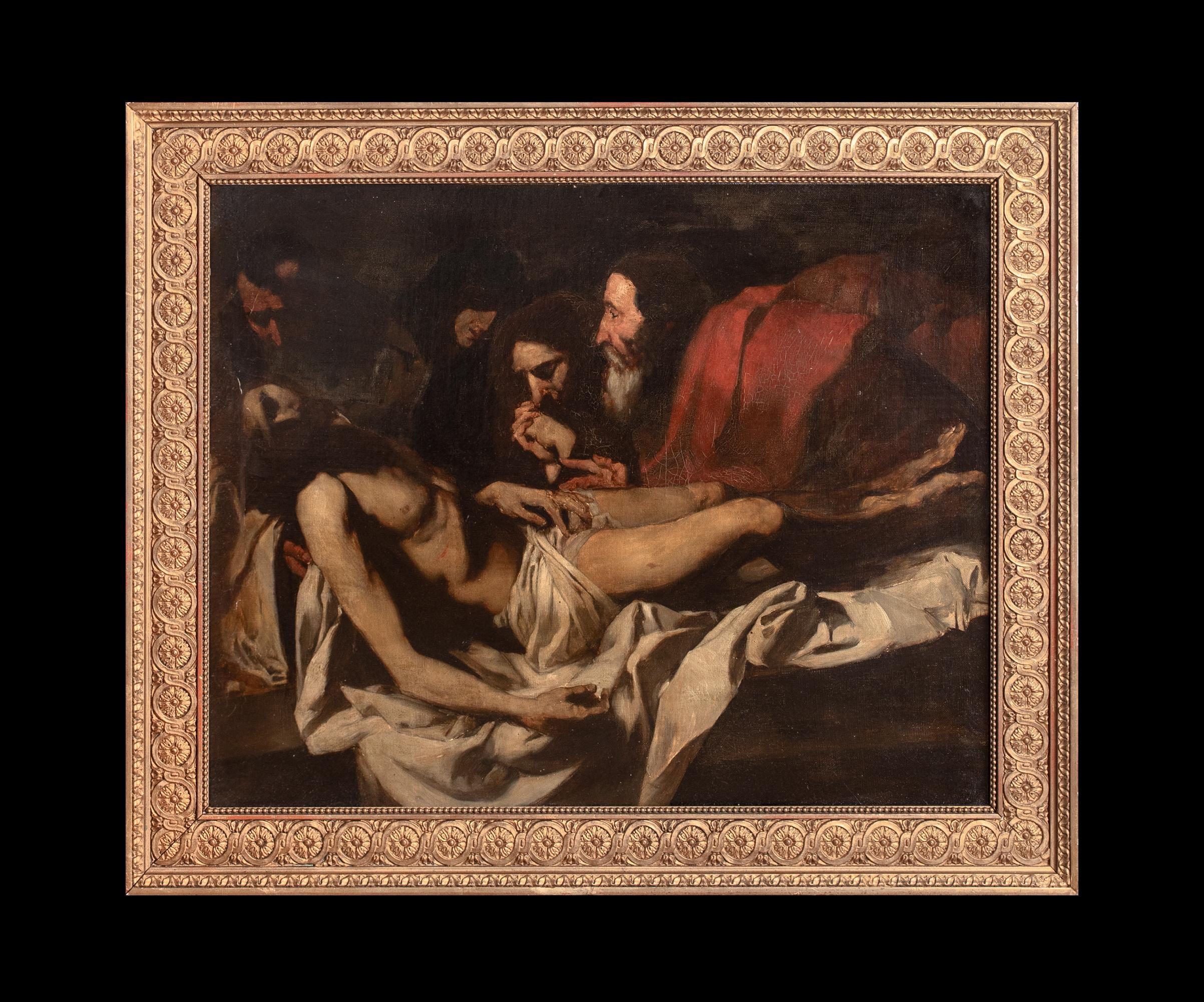 The Lamentation Of Christ, 17th Century - Brown Portrait Painting by Unknown
