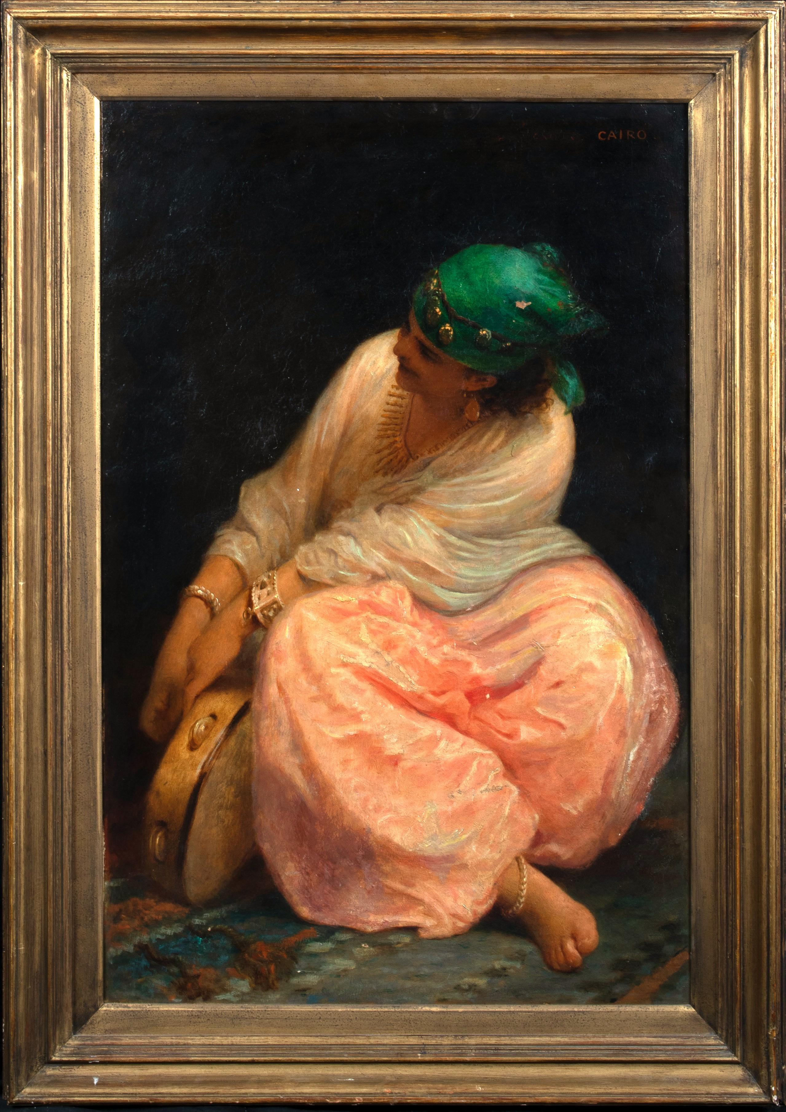 Unknown Portrait Painting - The Light Of The Hareem, Cairo, 19th Century by JOHN MORGAN (1823-1886)