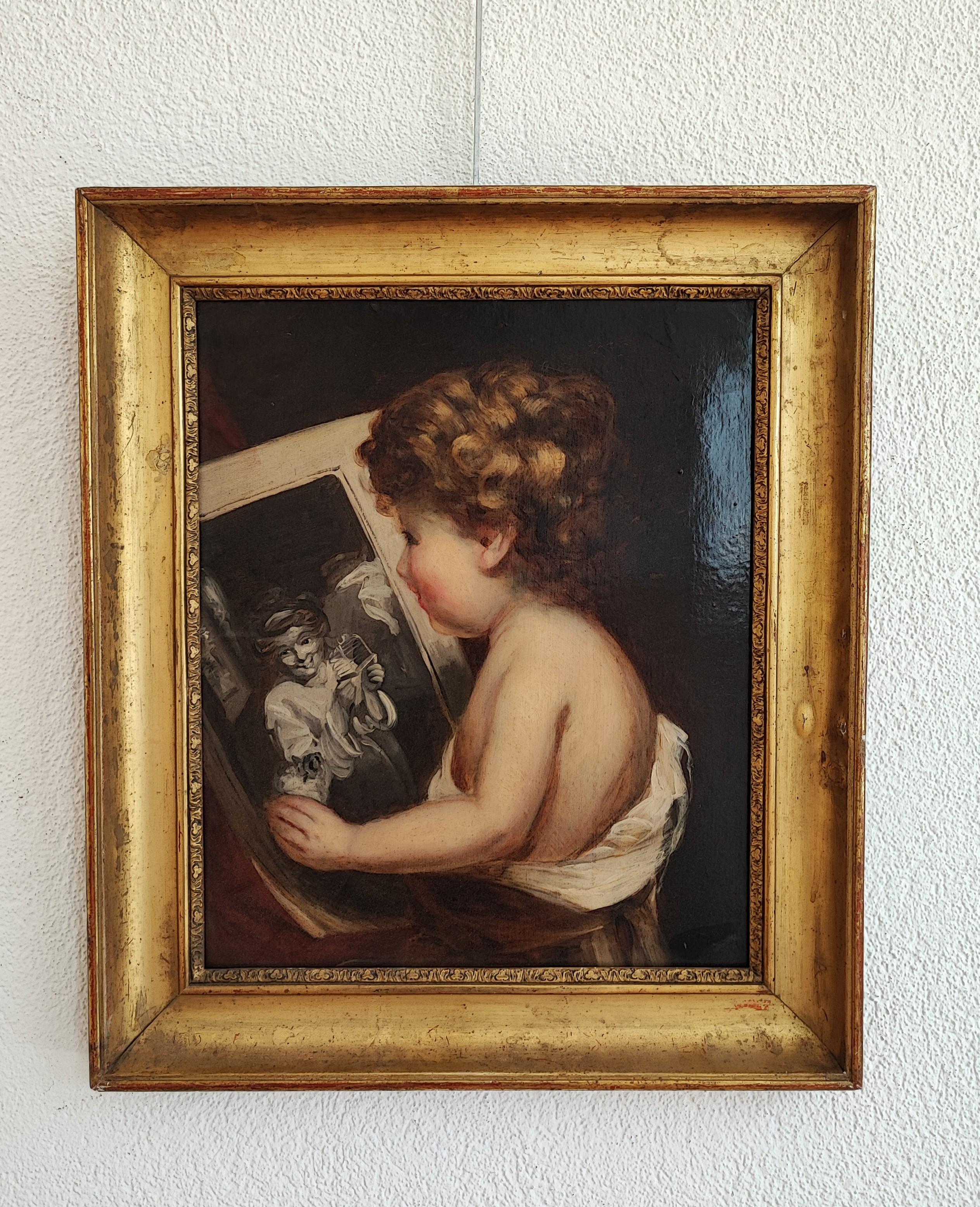 Il piccolo curioso - Painting di Unknown