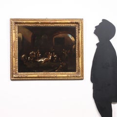 The little friars' Lunch, 1700s, oil on canvas