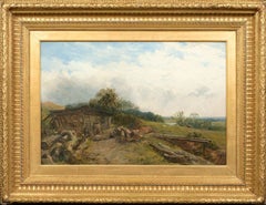 Antique The Loggers Rest, 19th Century