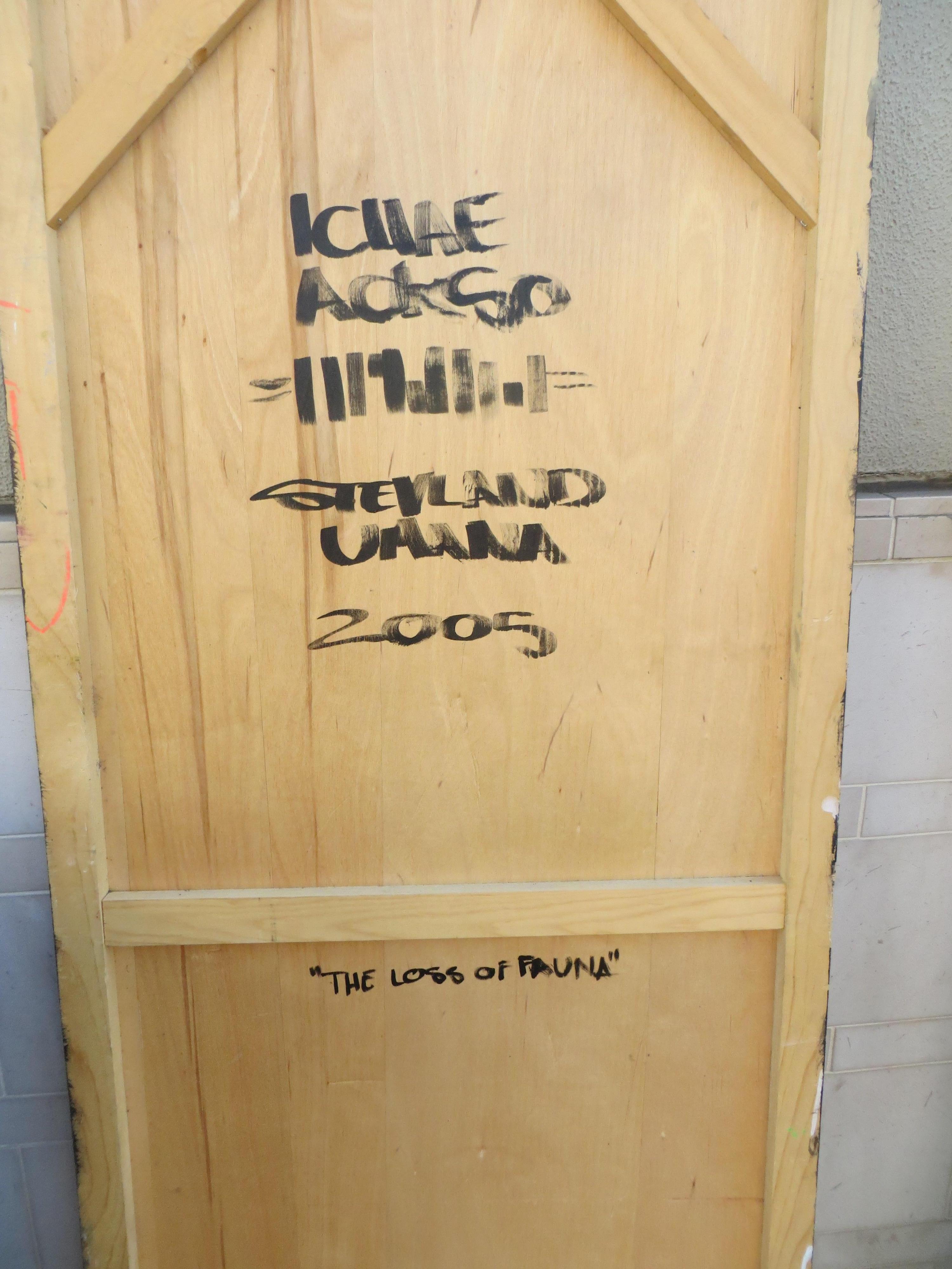 The Loss of Fauna Paintings, A Pair of Decorative Modern Art Panels, Signed For Sale 4