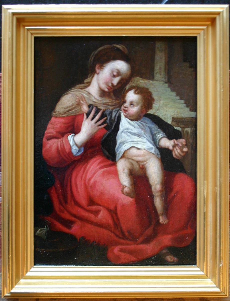 The Madonna of the Basket - Painting by Unknown
