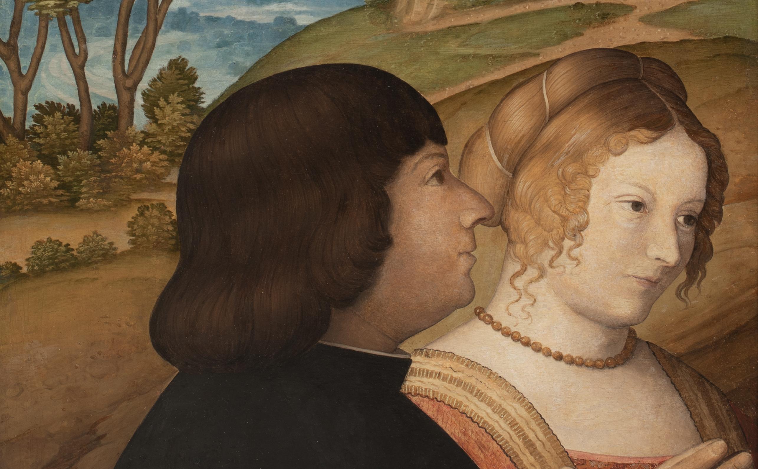El Matrimonio, Siglo XV / XVI  escuela de BALDASSARE ESTENSE (1443-1504) en venta 6