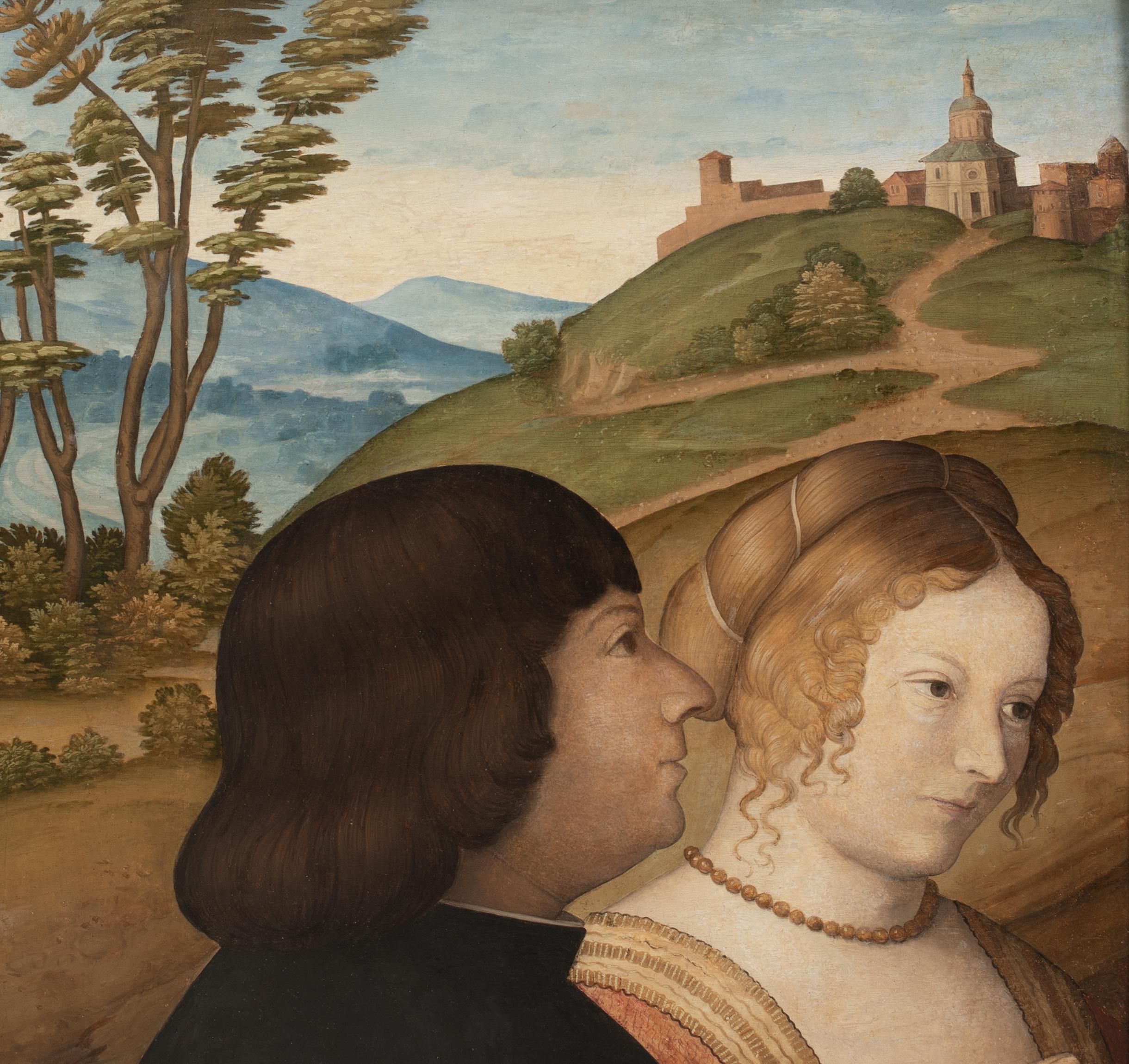 El Matrimonio, Siglo XV / XVI  escuela de BALDASSARE ESTENSE (1443-1504) en venta 2