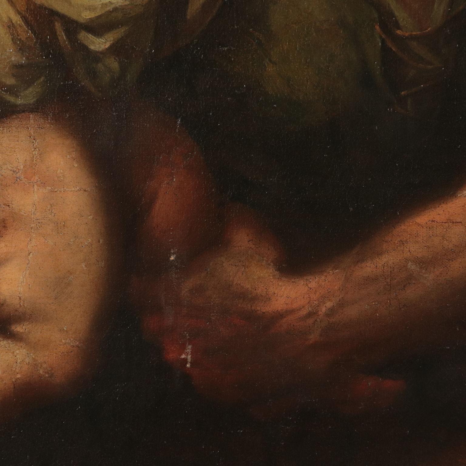 The massacre of Innocents Oil on Canvas Italian School 17th Century 1