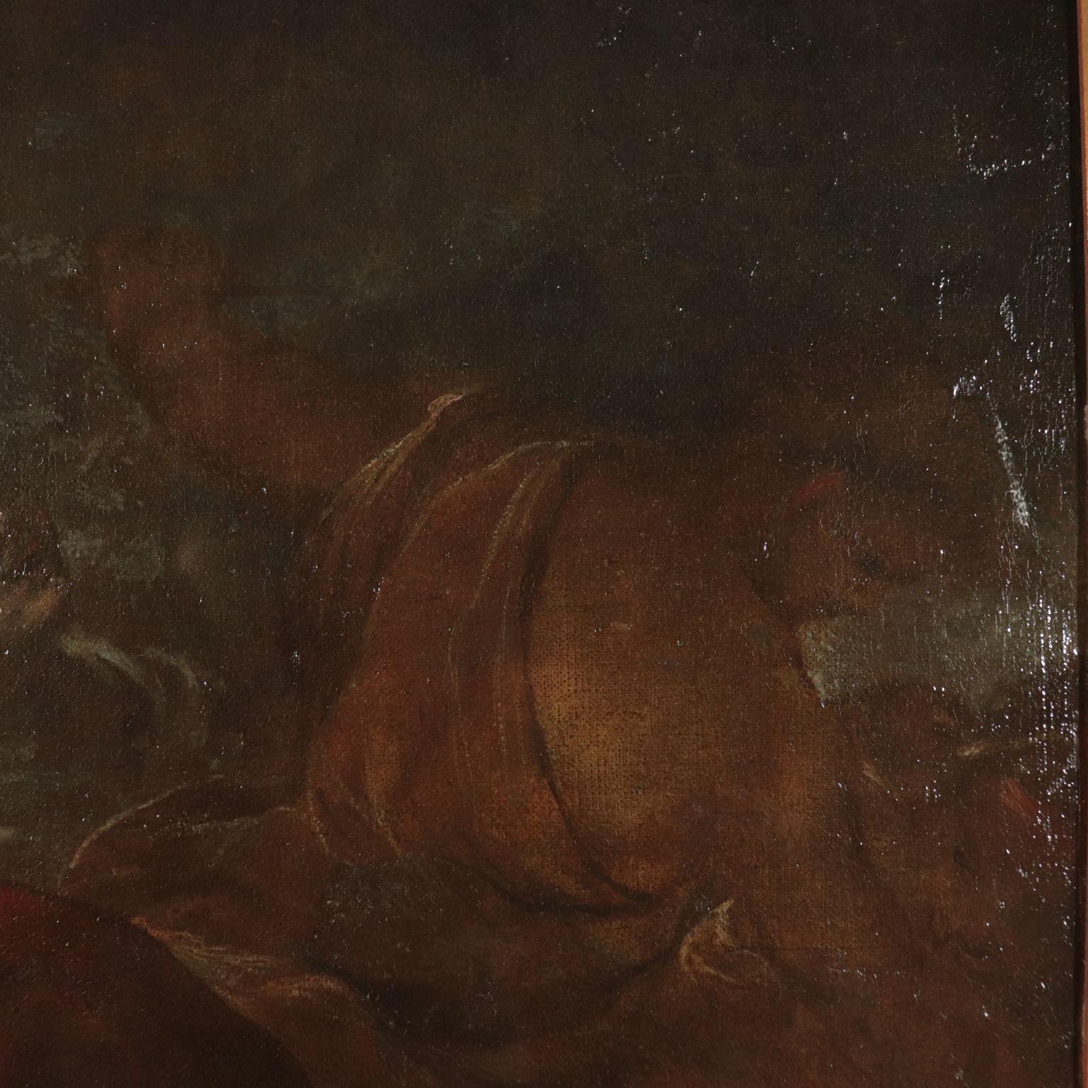 The massacre of Innocents Oil on Canvas Italian School 17th Century 4