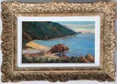 The Mediterranean Sea, Original Oil Painting, French School, Signed