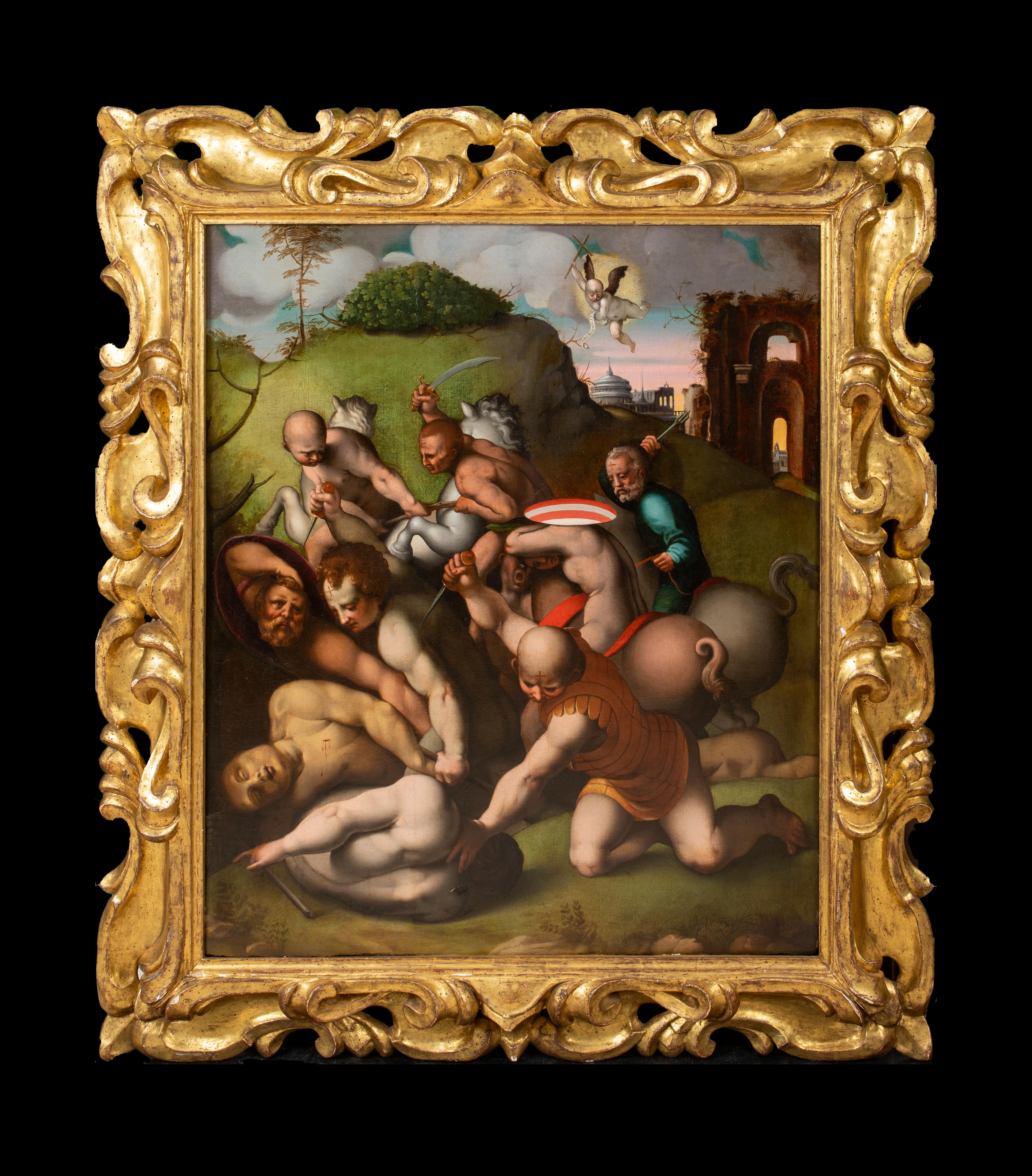 L'assassinio di San Maurizio e i 10000 martiri, XVI secolo PONTORMO - Painting di Unknown