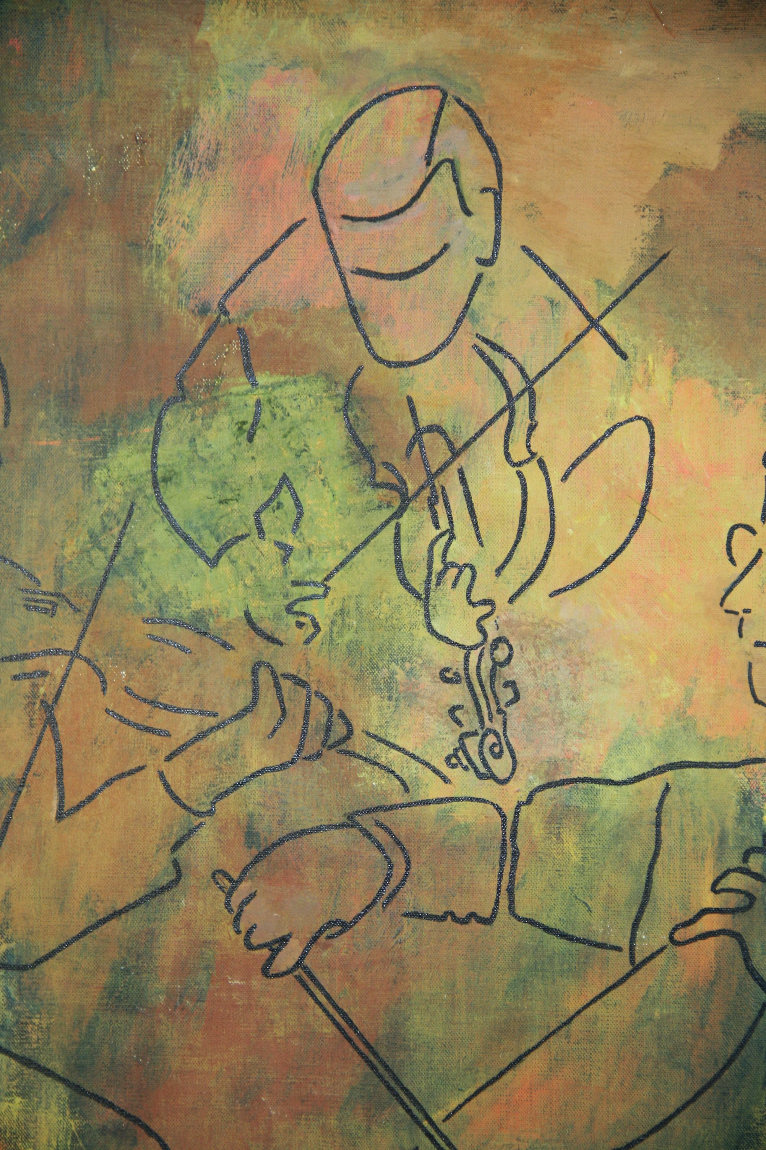 5098 MCM oil the three Magicians by R.McKay