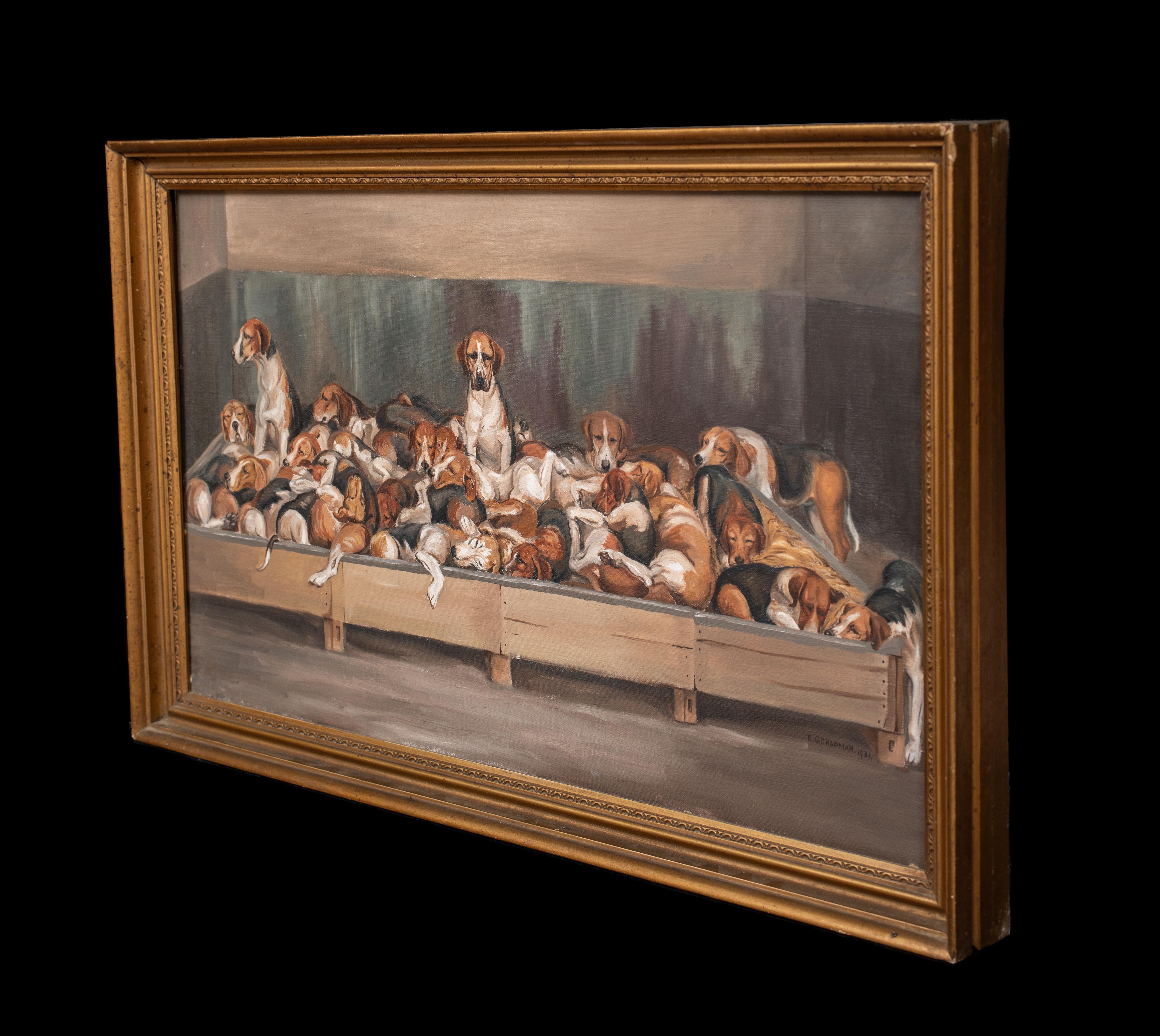 The New Forest Foxhounds, 19e siècle  par E G Chapman (19ème siècle britannique) en vente 6