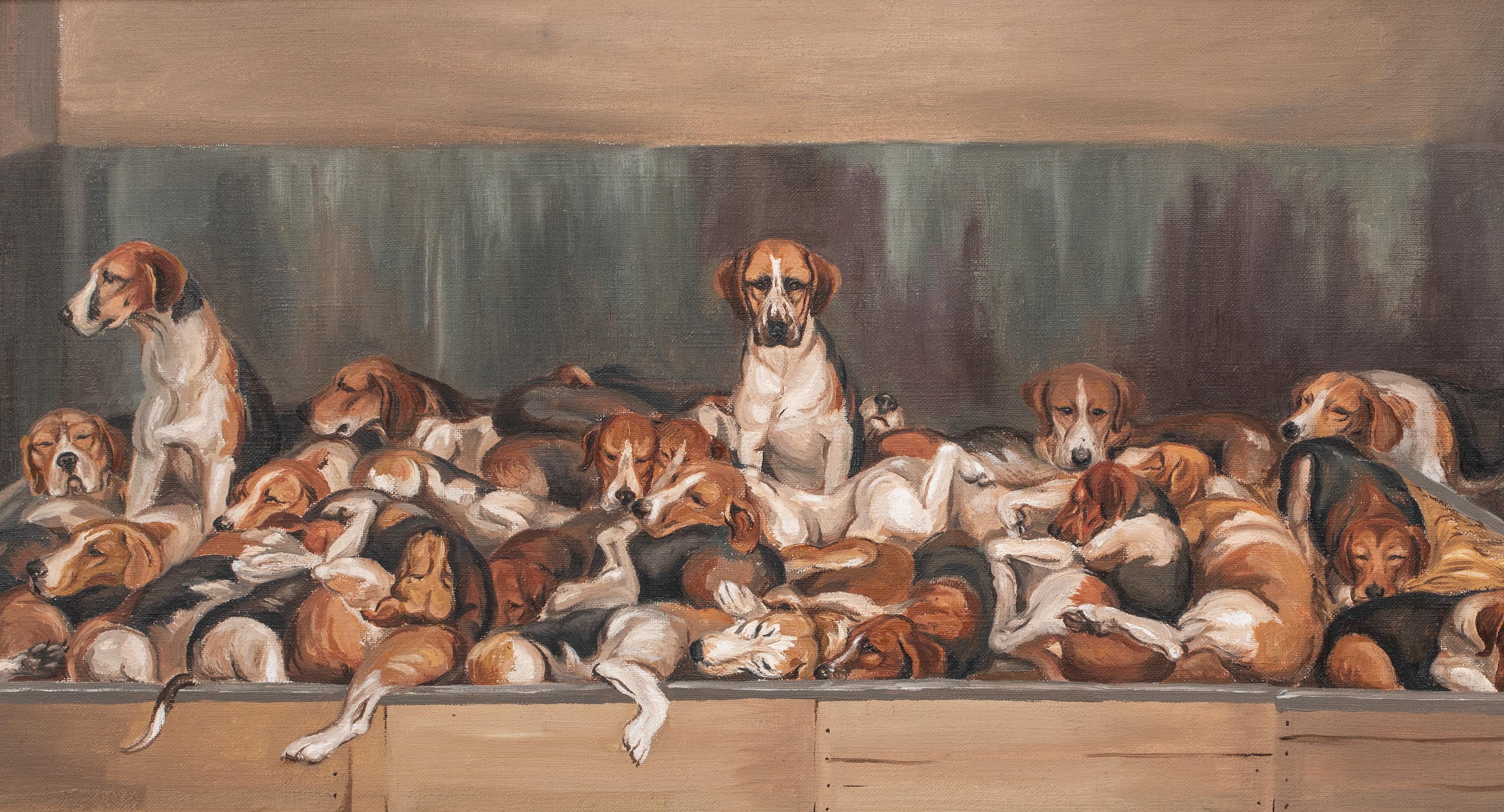 The New Forest Foxhounds, 19e siècle  par E G Chapman (19ème siècle britannique) en vente 1