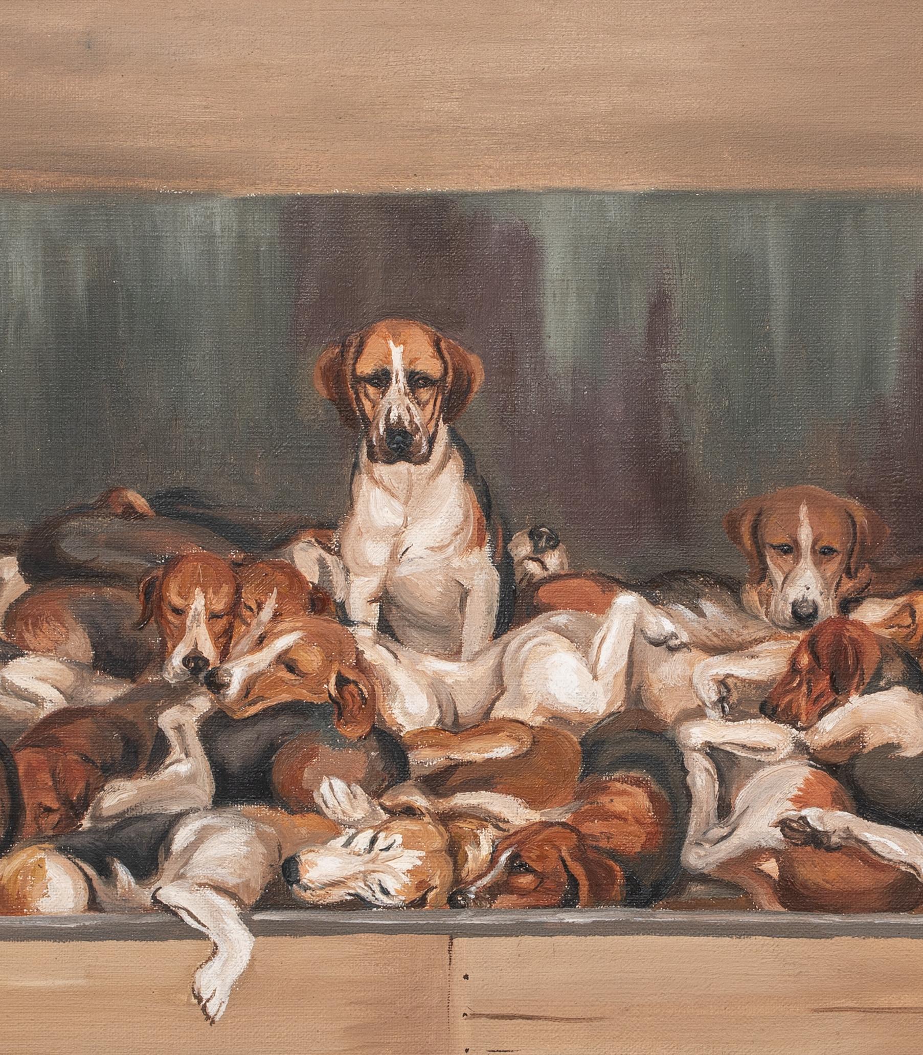 The New Forest Foxhounds, 19e siècle  par E G Chapman (19ème siècle britannique) en vente 2