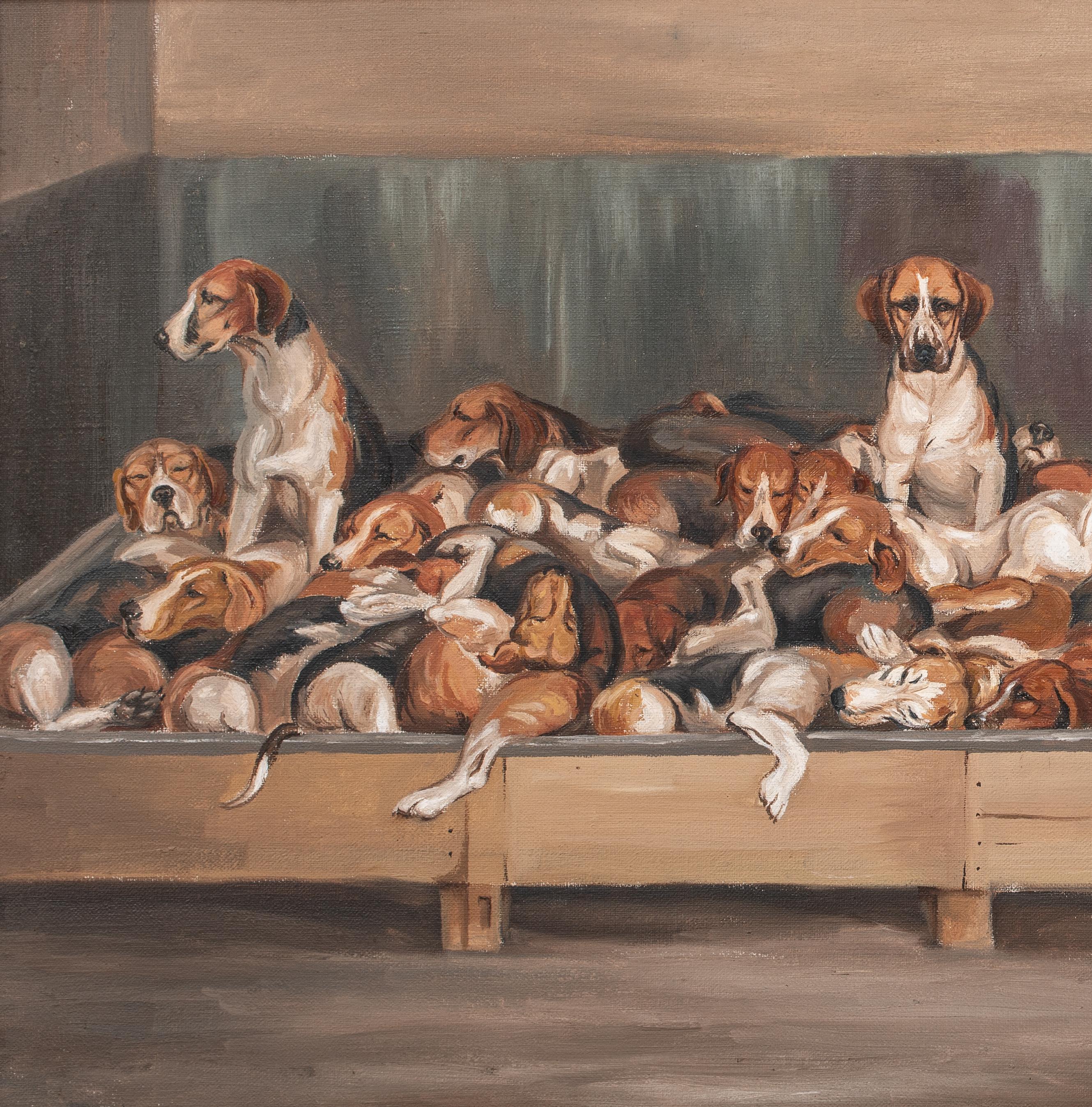The New Forest Foxhounds, 19e siècle  par E G Chapman (19ème siècle britannique) en vente 5