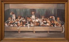 The New Forest Foxhounds, 19e siècle  par E G Chapman (19ème siècle britannique)