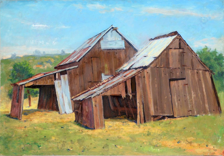 Unknown - The Old Barns - Farm Landscape For Sale at 1stDibs