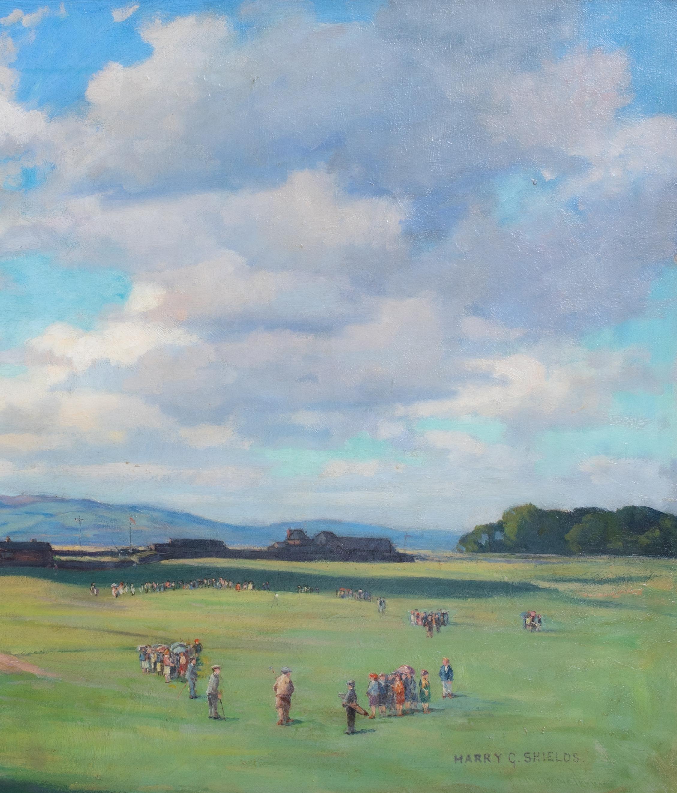 The Old Course, St Andrews, circa 1900  by Harry Gordon Shields R.B.A. Golf 2