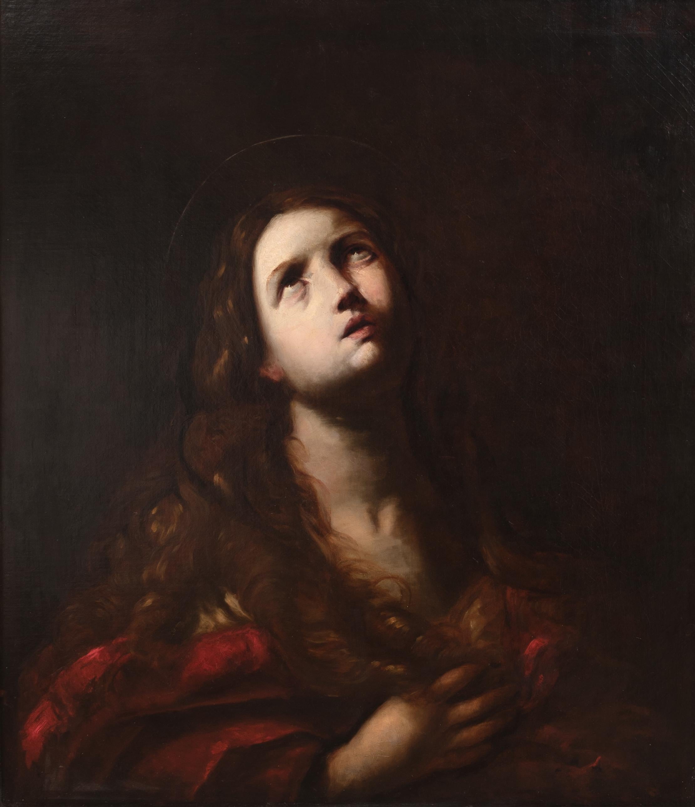 The Penitent Mary Magdalene, 17th Century Venetian School (Braun), Portrait Painting, von Unknown