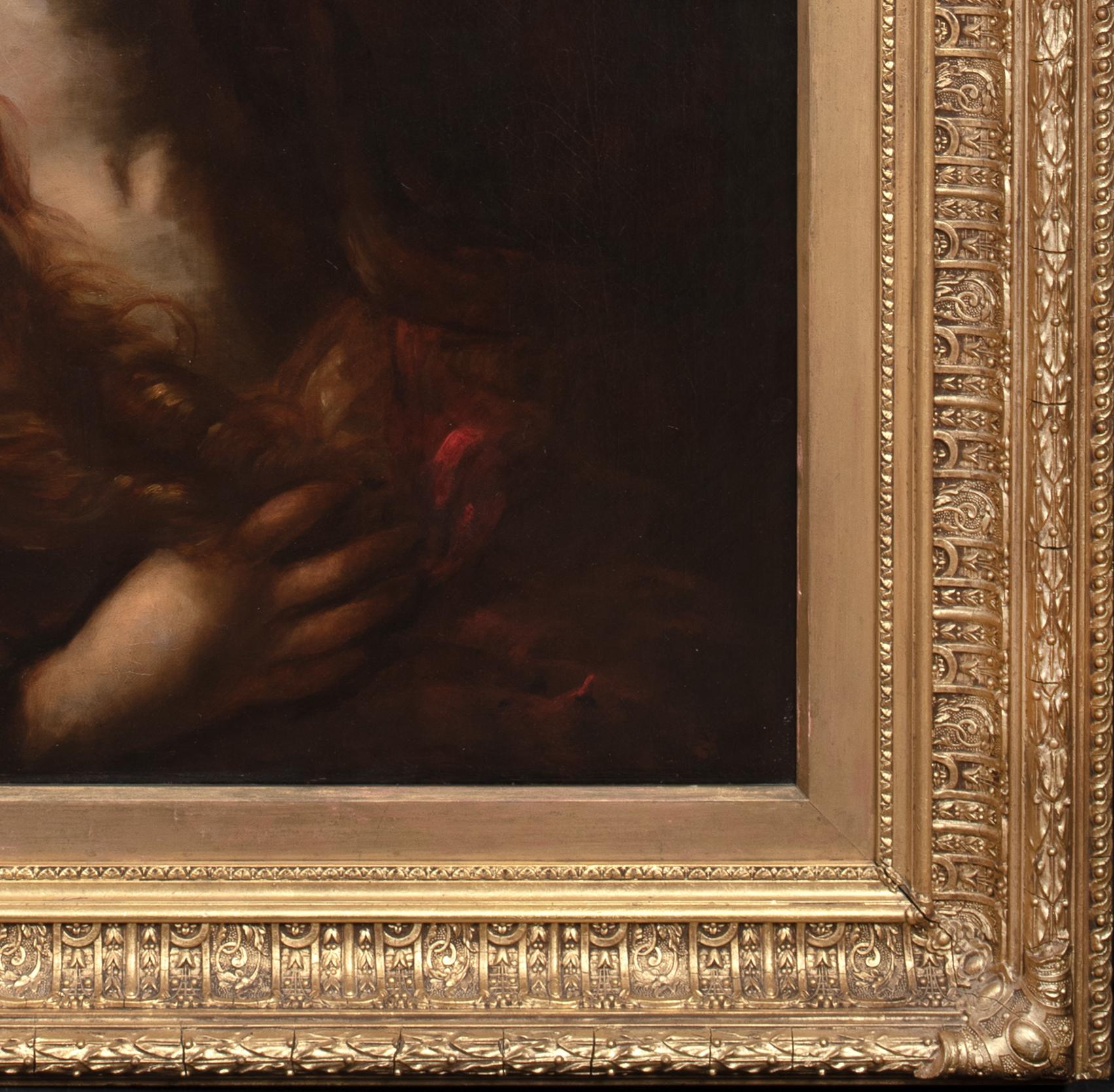 Die büßende Maria Magdalena, 17. Jahrhundert

Venetian School

Große Szene der italienischen venezianischen Schule des 17. Jahrhunderts mit Maria Magdalena in der Buße, Öl auf Leinwand. Andächtige Szene der Magdalena in ihrem Schmerz, inspiriert von