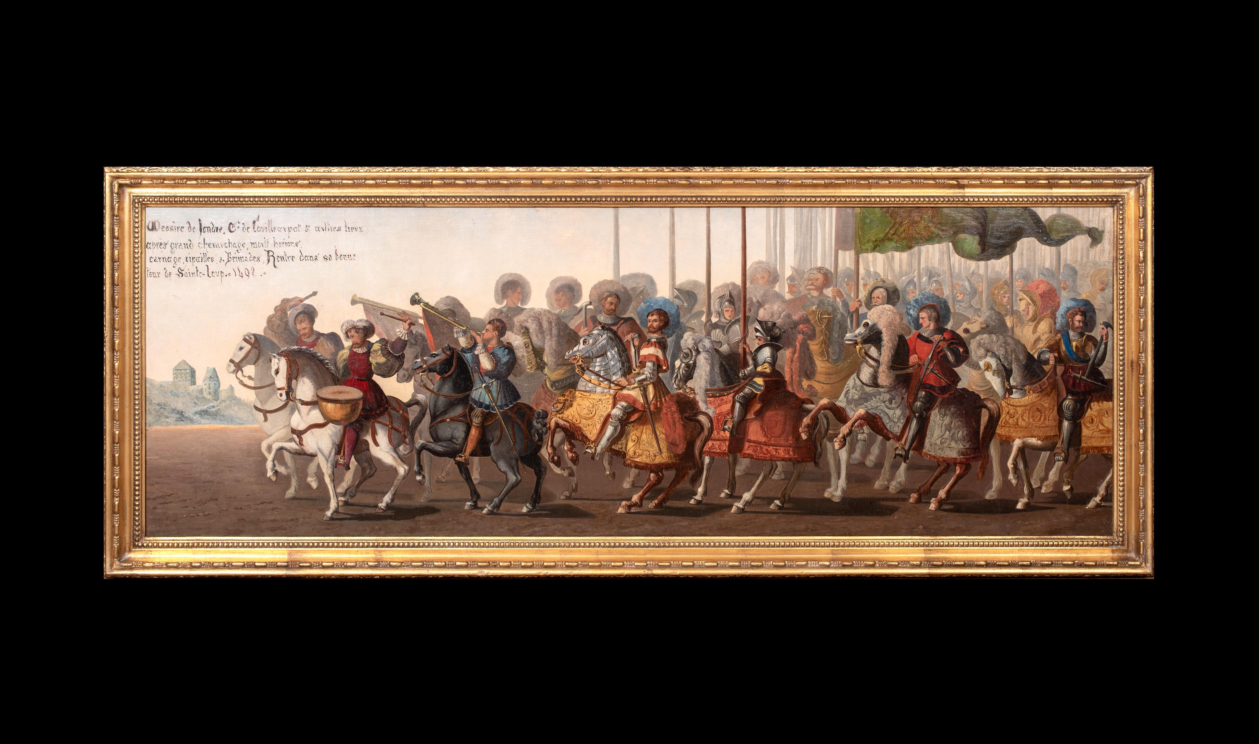 The Procession Of Joan Of Arc, The Siege Of Orléans, 19th Century  French School - Painting by Unknown