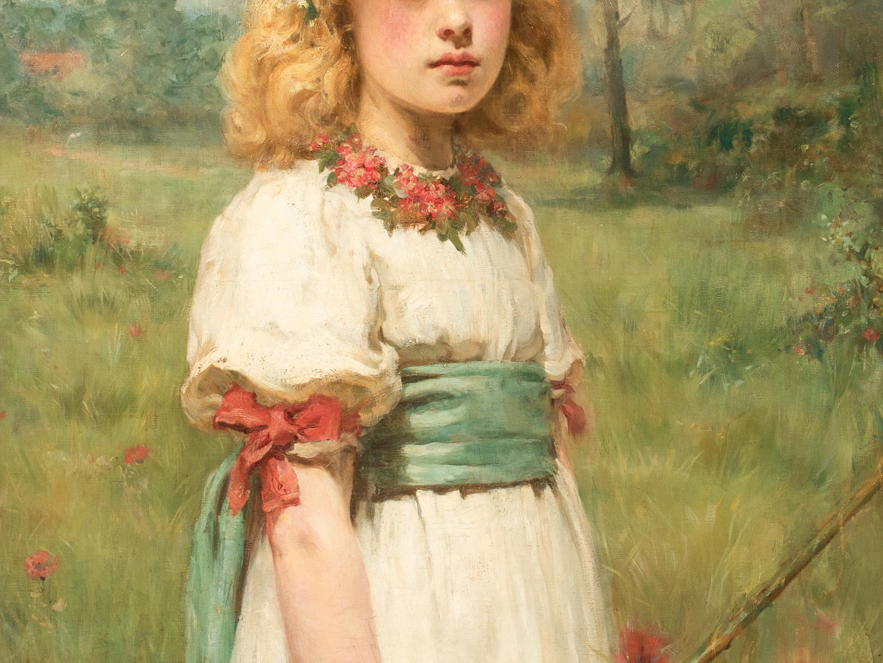 The Queen Of May, dated 1877  by Valentine Cameron PRINSEP (1838-1904) For Sale 6