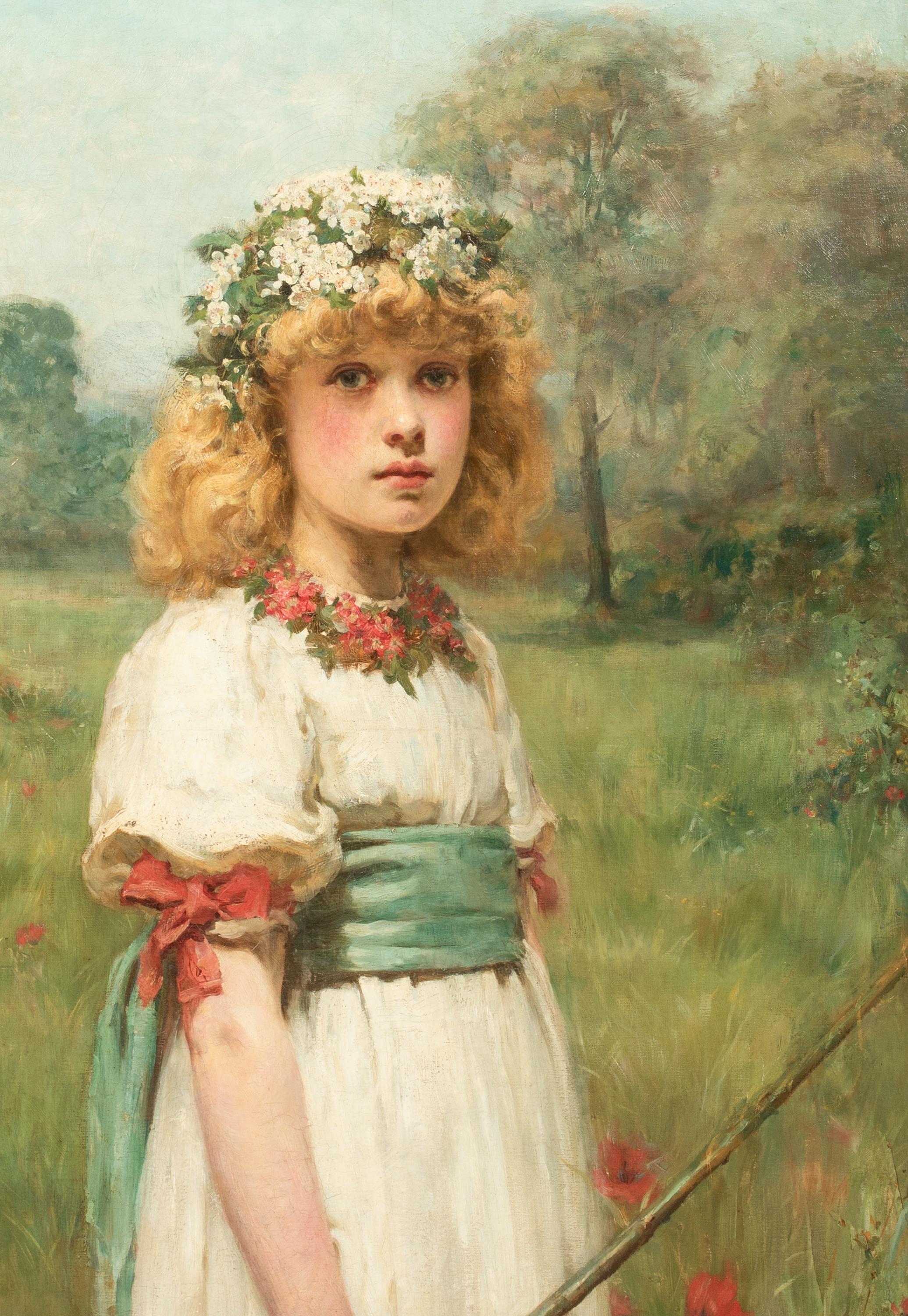 The Queen Of May, dated 1877  by Valentine Cameron PRINSEP (1838-1904) For Sale 3