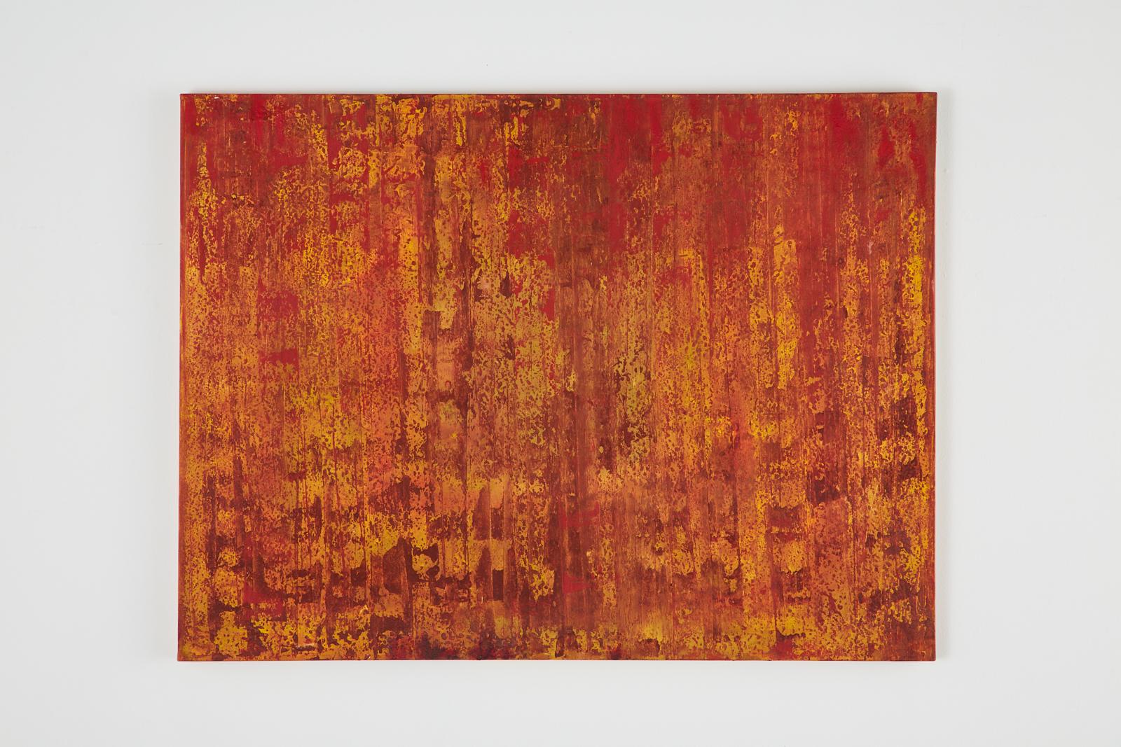The Red Forest Modern Abstract - Brown Abstract Painting by Unknown
