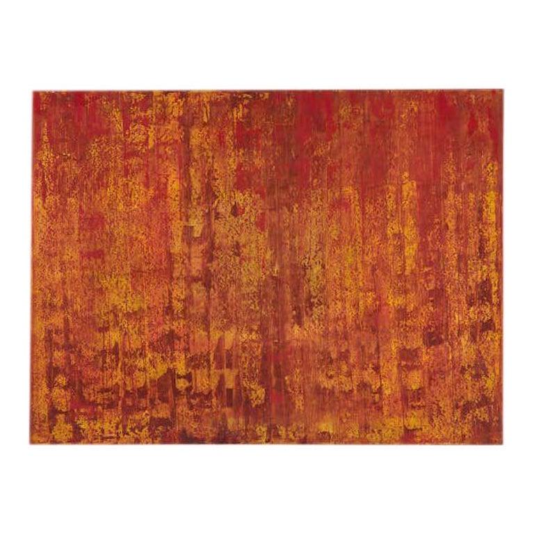 Unknown Abstract Painting - The Red Forest Modern Abstract