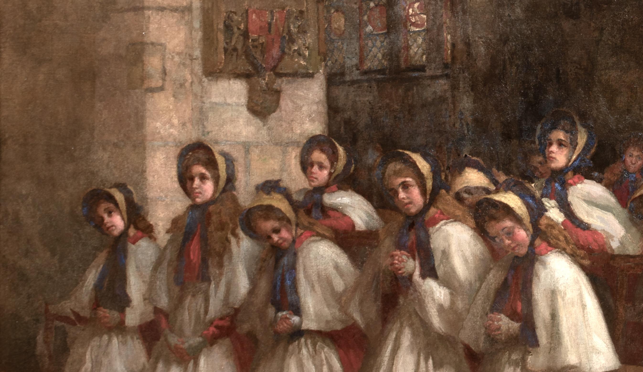 The Red Maids Of Bristol, Sunday Church Service, Lord Mayor's Chapel, 1911 For Sale 1