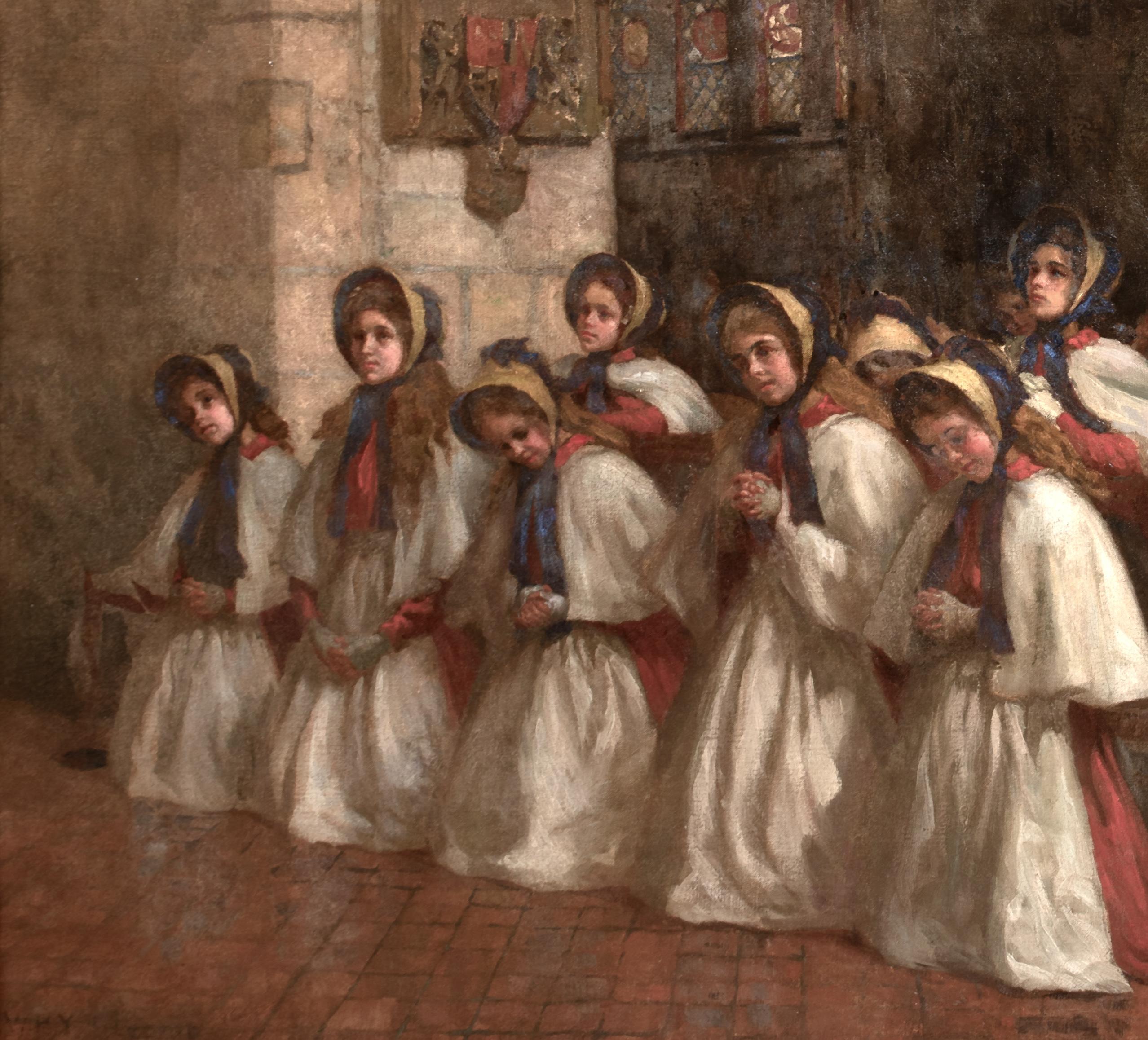 The Red Maids Of Bristol, Sunday Church Service, Lord Mayor's Chapel, 1911 For Sale 5
