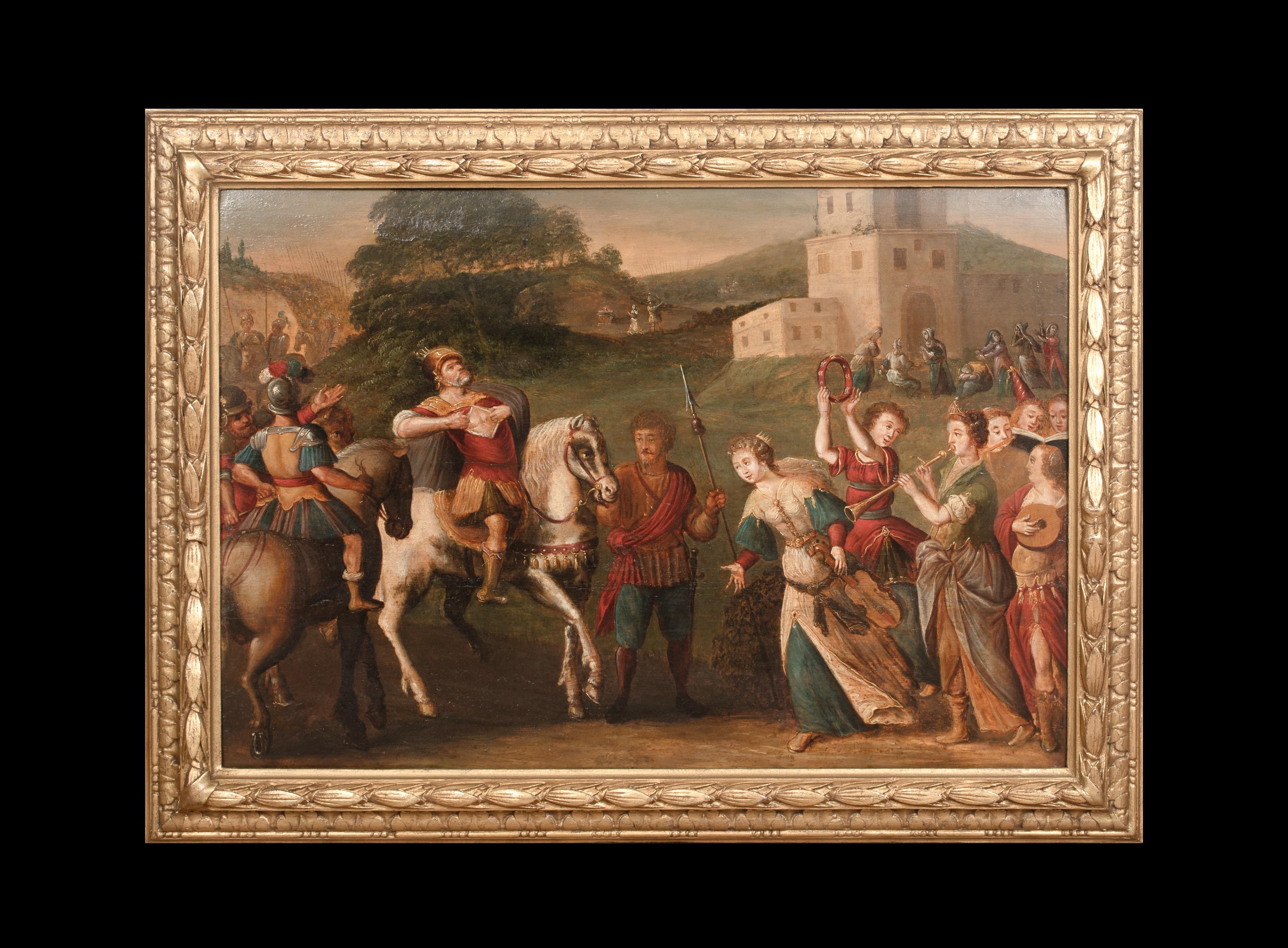 Il ritorno del re Agamennone, XVI secolo Frans I FLORIS (1516-1570) Guerra di Troia - Painting di Unknown
