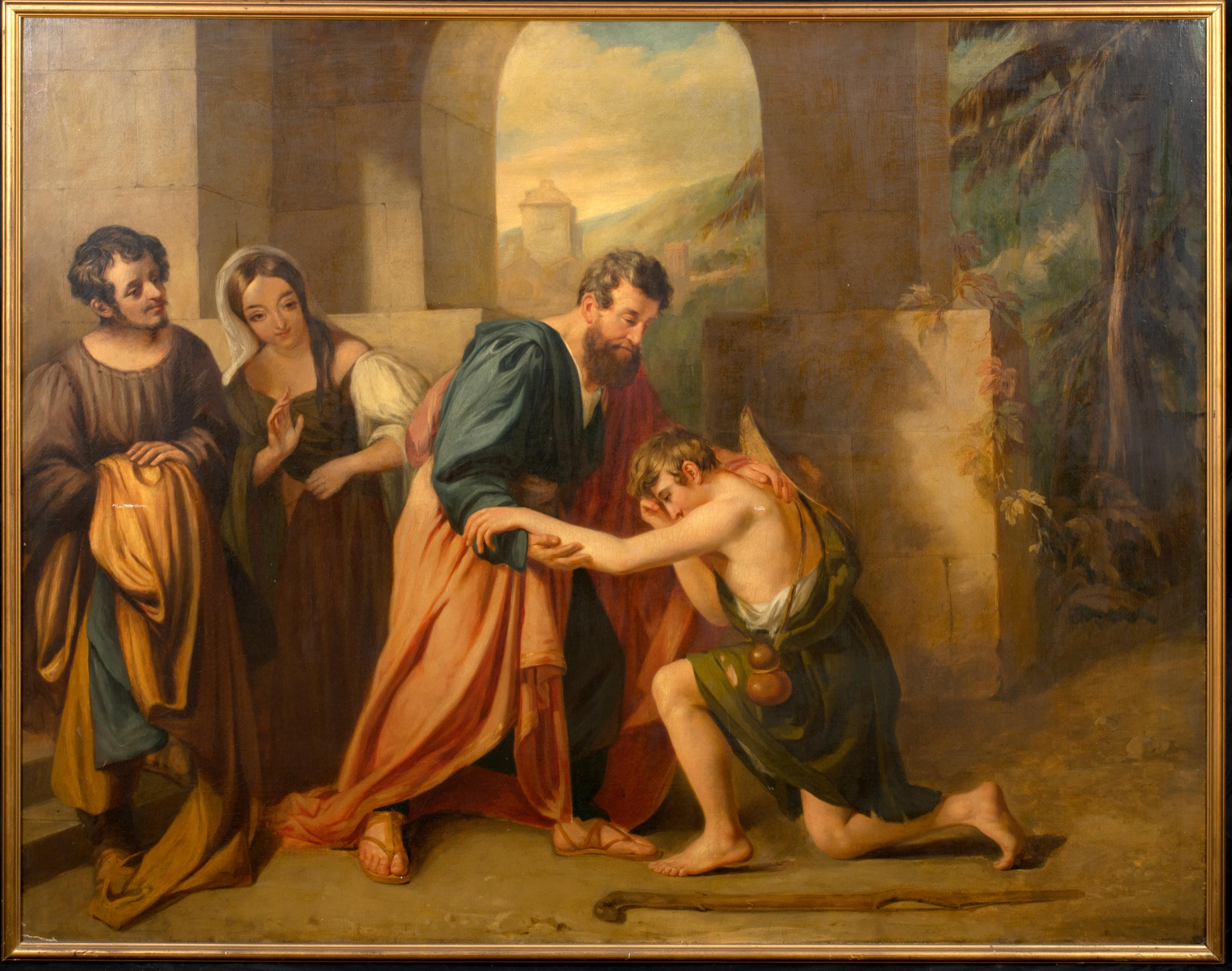 The Return Of The Prodigal Son, 18th Century  - Painting by Unknown
