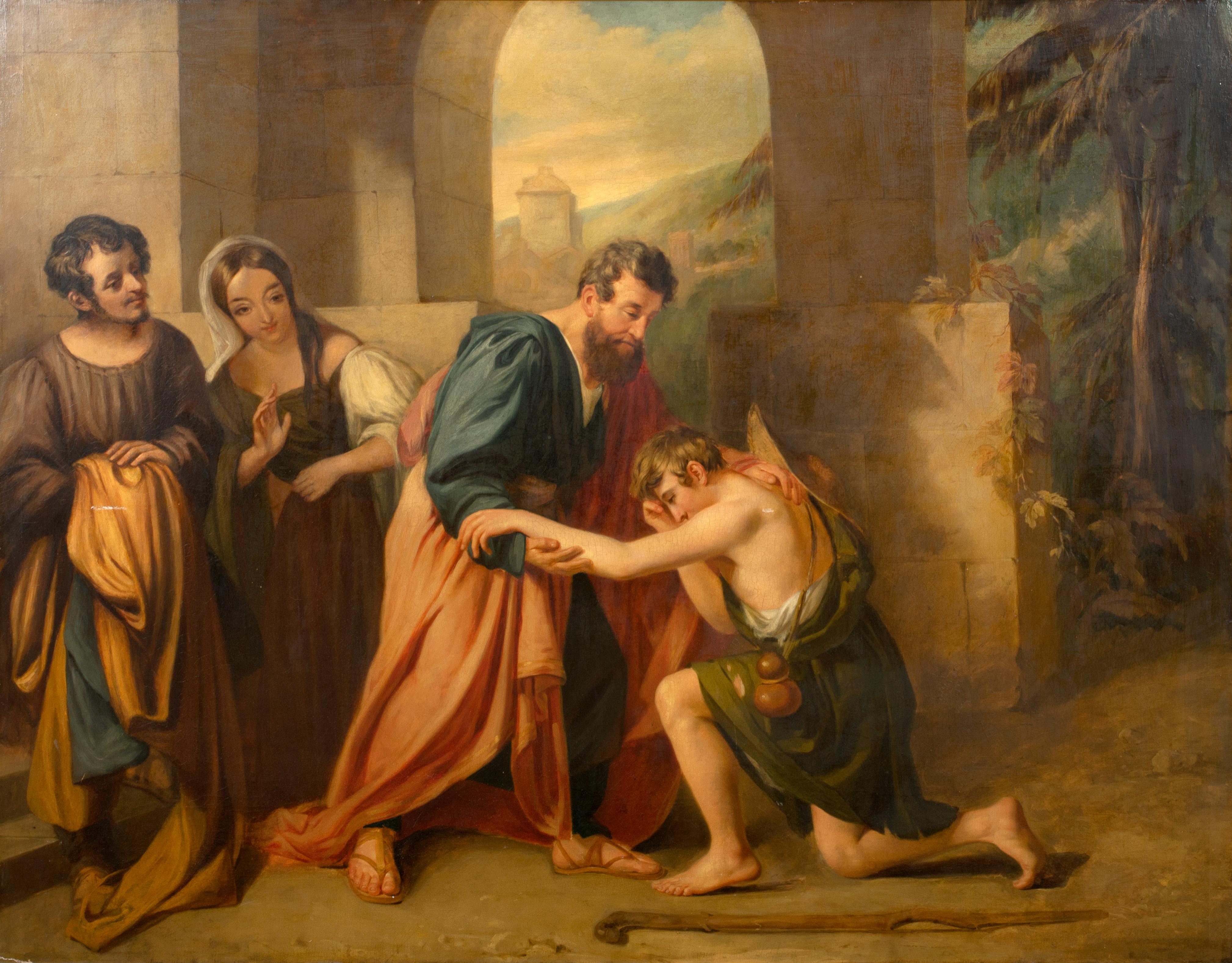 Unknown Portrait Painting - The Return Of The Prodigal Son, 18th Century 