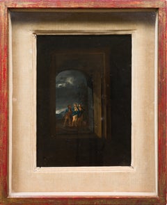 El camino de Emaús, pintura antigua alemana