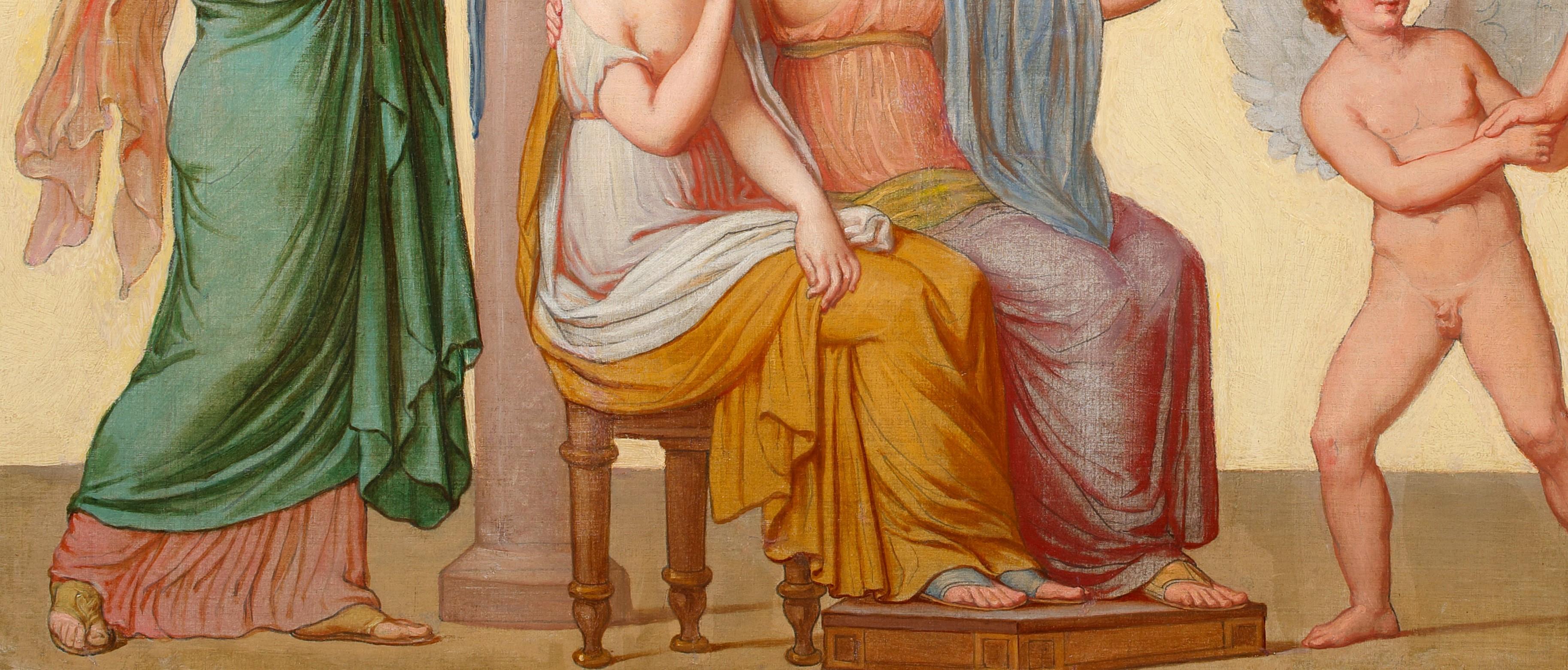 Los Dioses Romanos En Una Alegoría Del Amor, Siglo XVIII  Escuela italiana en venta 3