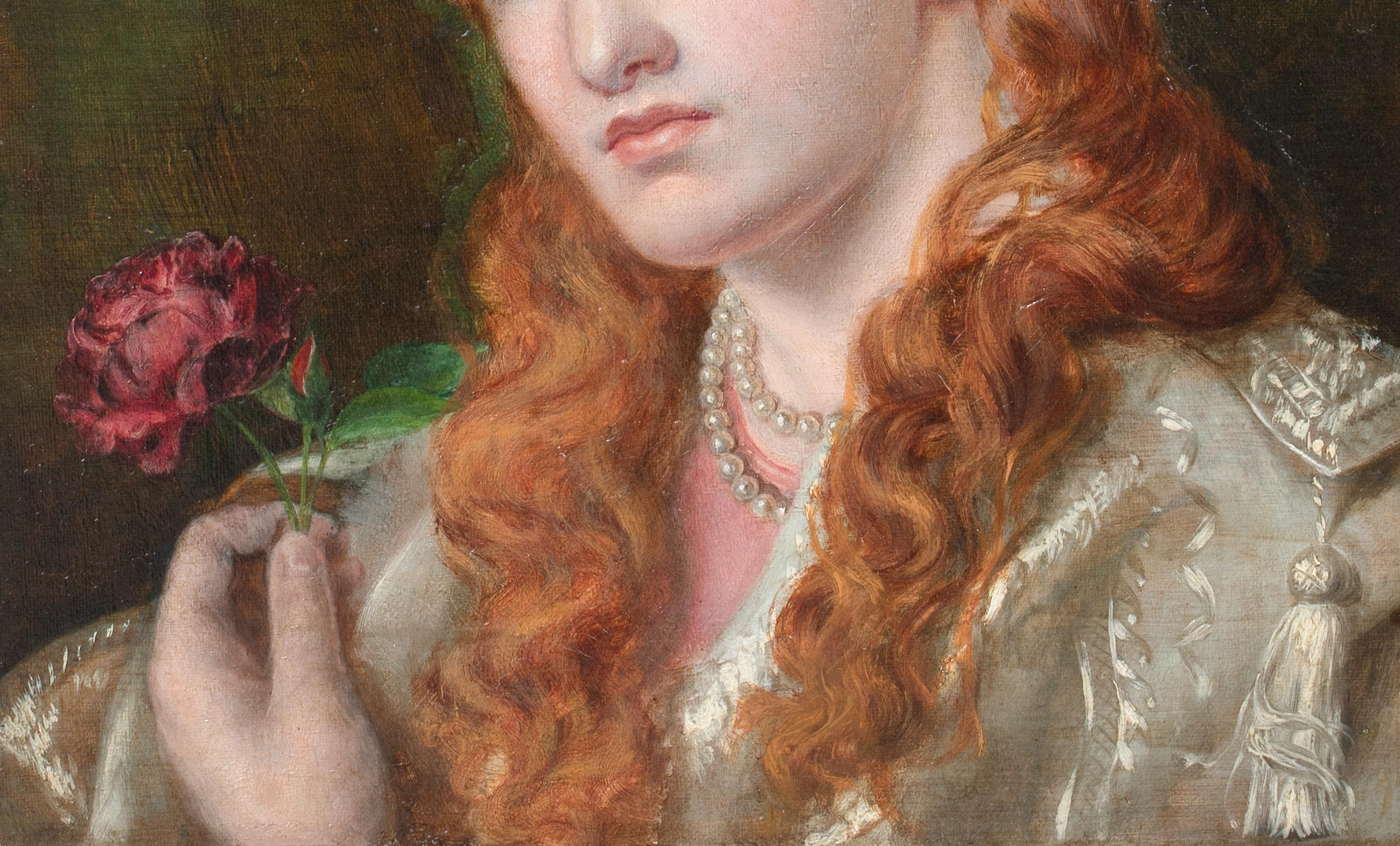 The Rose, 19th Century  by Emma SANDYS (1834-1877)  For Sale 2