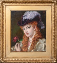 The Rose, 19th Century  by Emma SANDYS (1834-1877) 