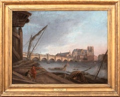 The Royal Barge of George III, Westminster Bridge From Southbank, 18th Century