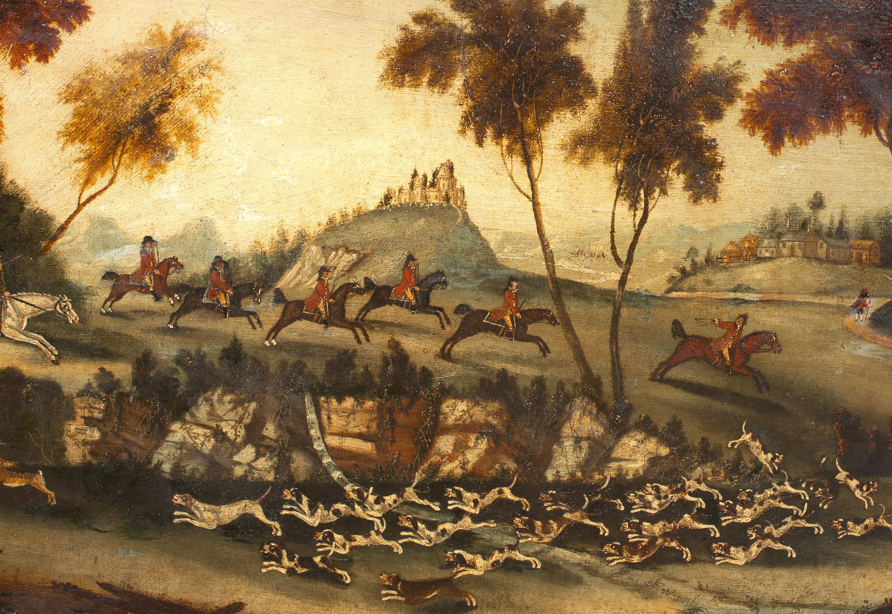 The Royal Hunt, 18th Century  attributed to JOHN CORDREY (1765-1825) For Sale 1